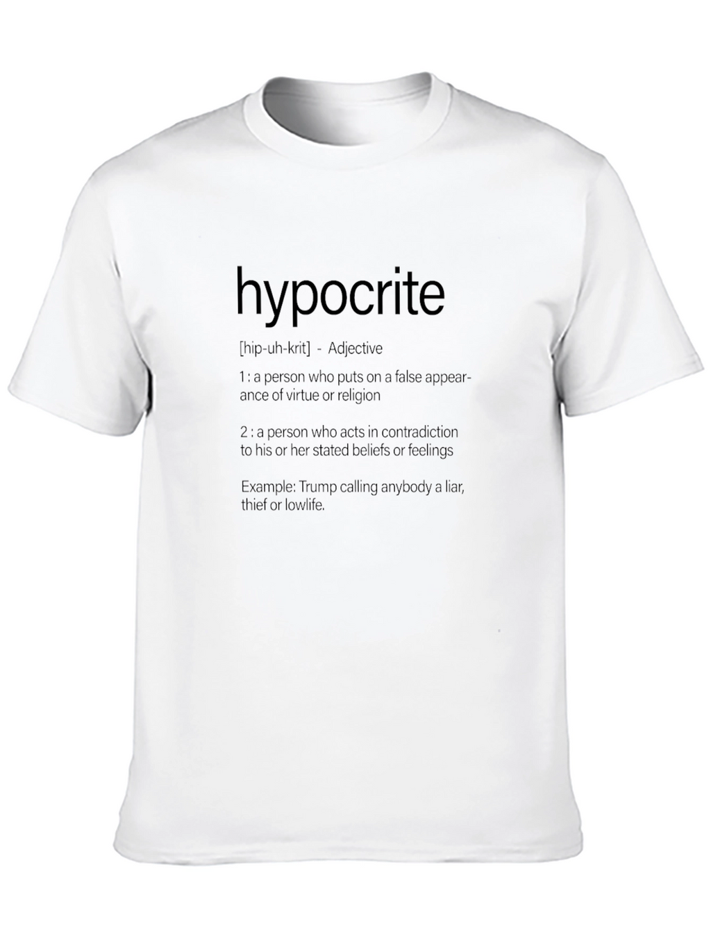 Hypocrite Definition T-Shirt - Funny Political Sarcasm