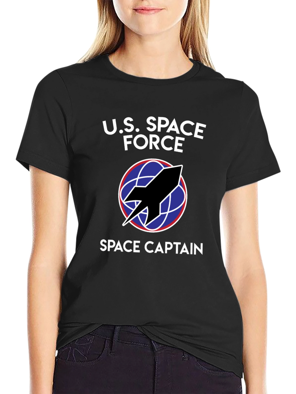 U.S. Space Force Space Captain Black T-Shirt