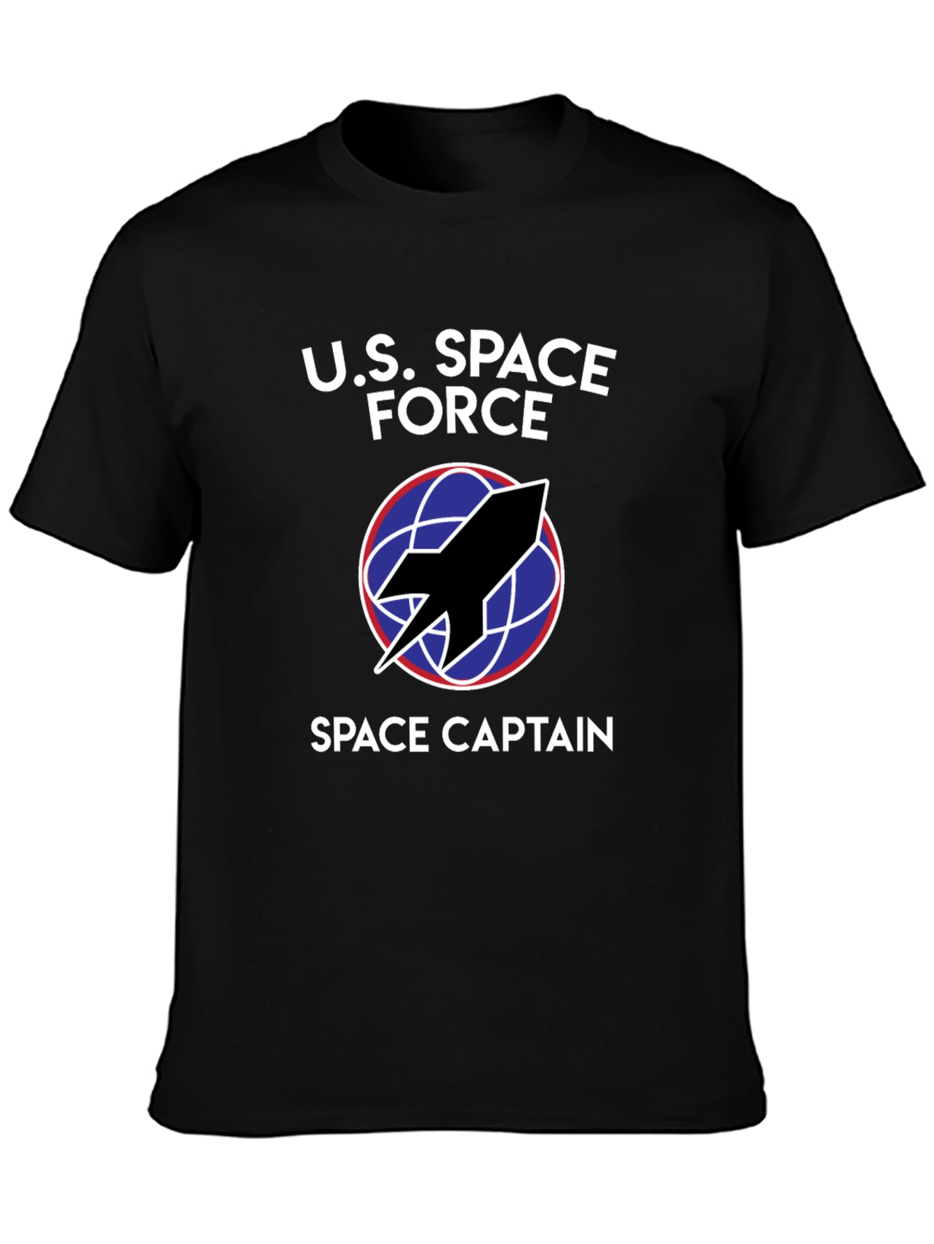 U.S. Space Force Space Captain Black T-Shirt