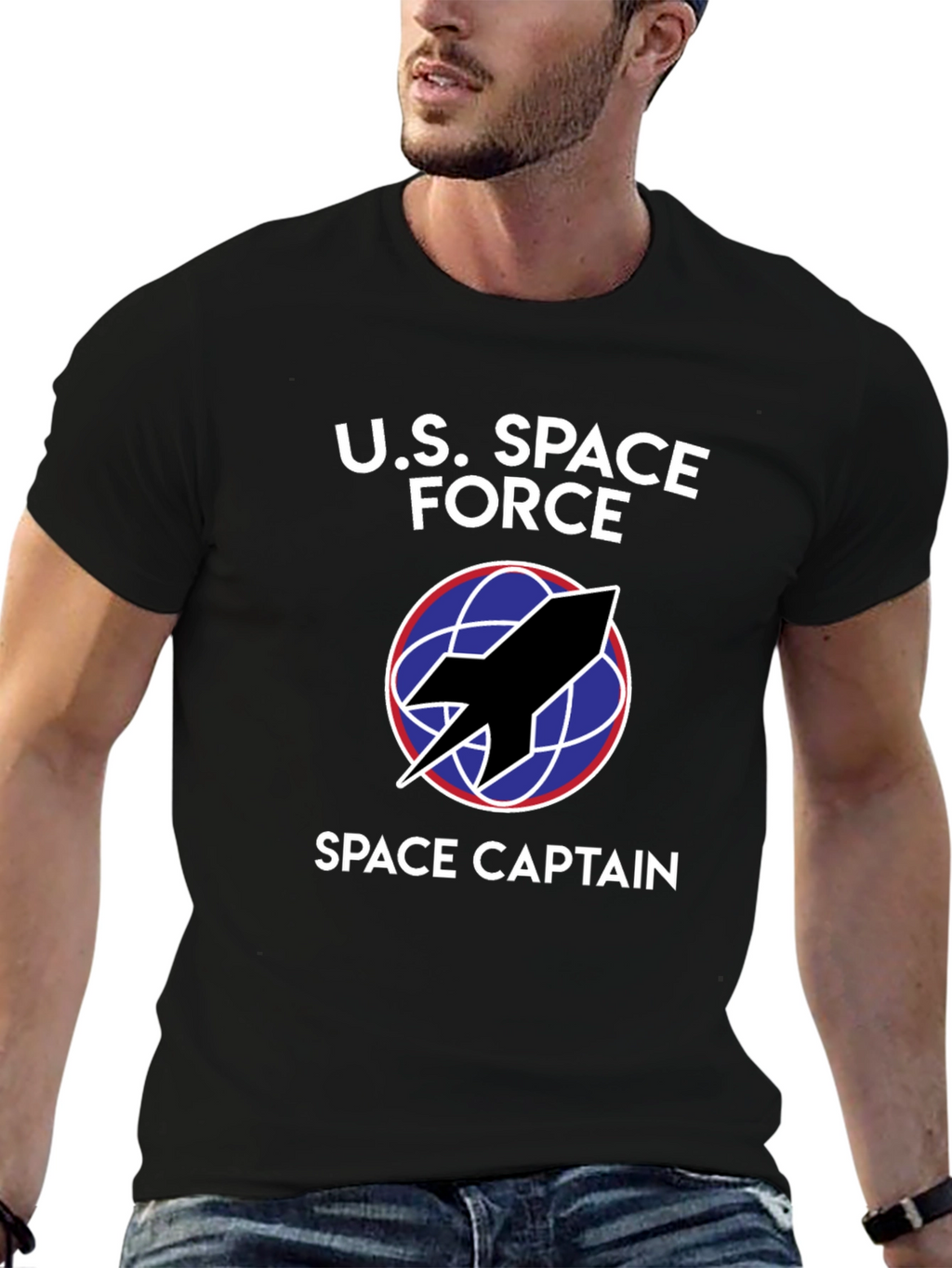 U.S. Space Force Space Captain Black T-Shirt