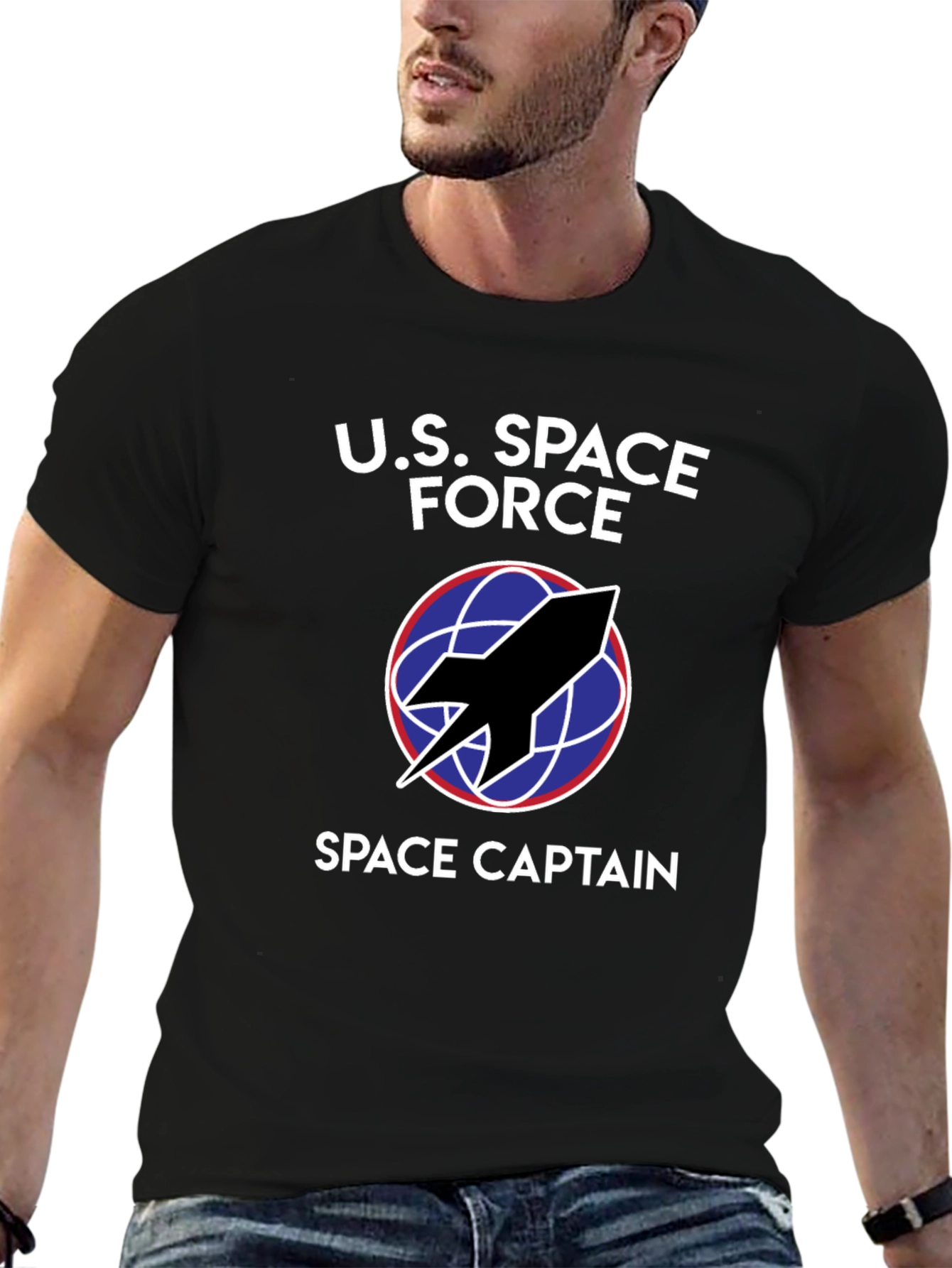 U.S. Space Force Space Captain Black T-Shirt