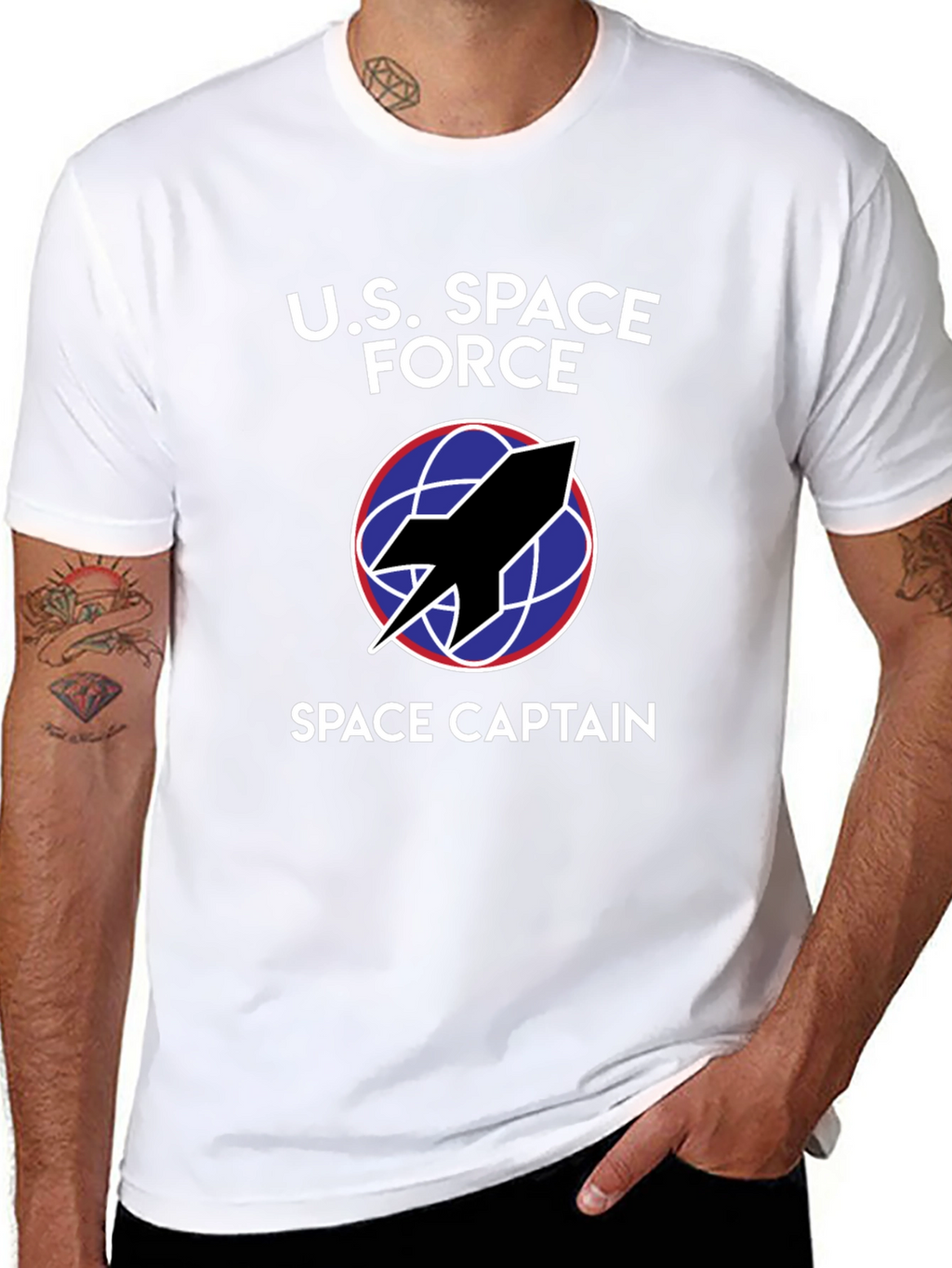 U.S. Space Force Space Captain Black T-Shirt