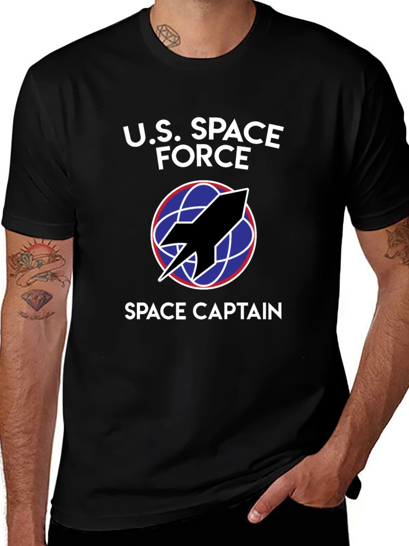 U.S. Space Force Space Captain Black T-Shirt