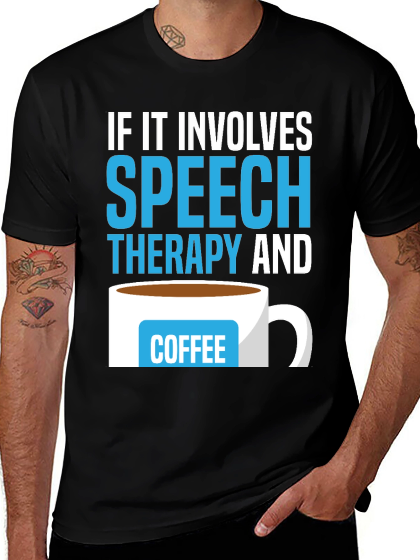 Speech Therapy & Coffee T-Shirt - Perfect for SLPs!