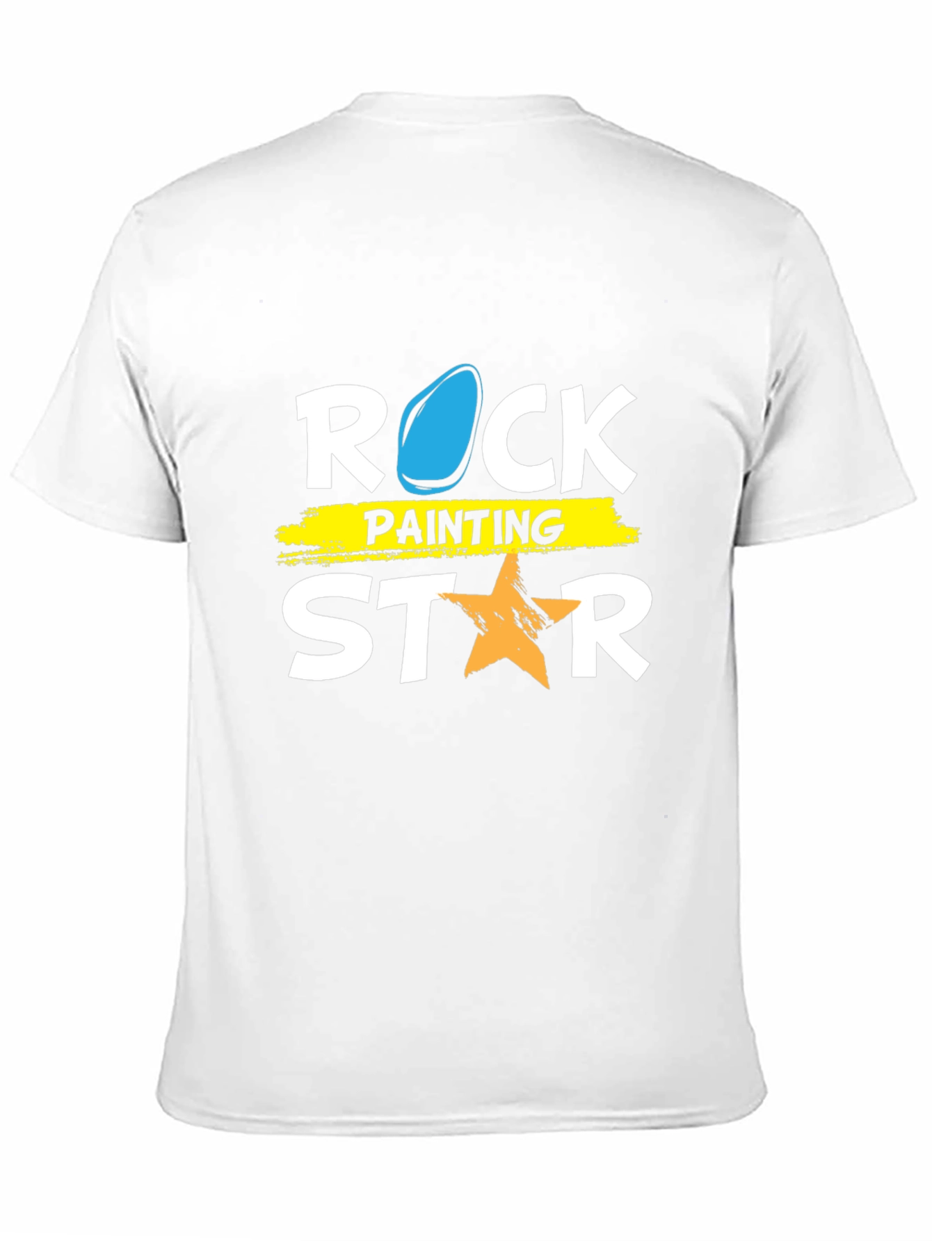 Rock Painting Star Graphic Tee - Trendy Casual Shirt