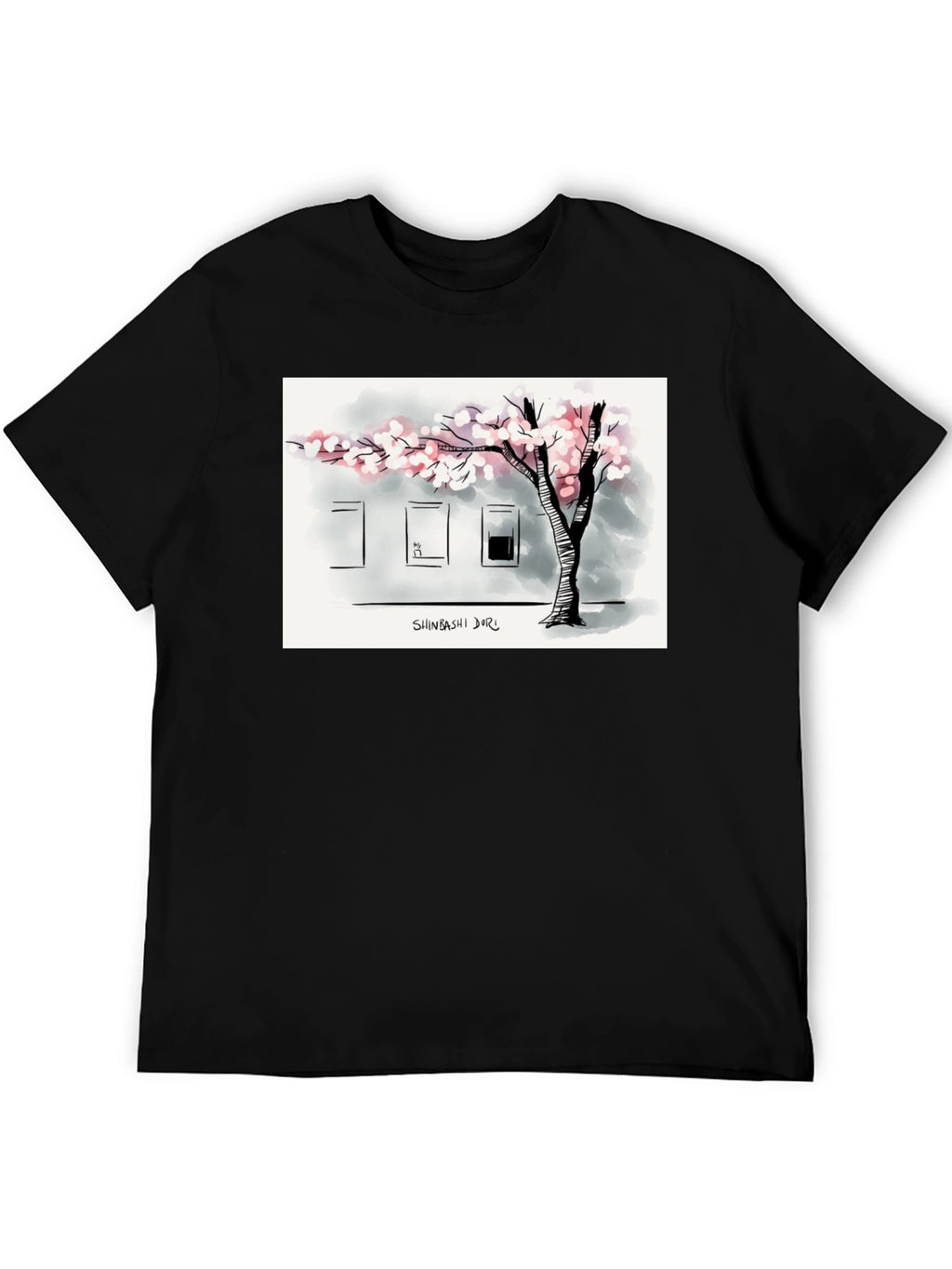 Shinbashi Dori T-Shirt - Urban Tree Design