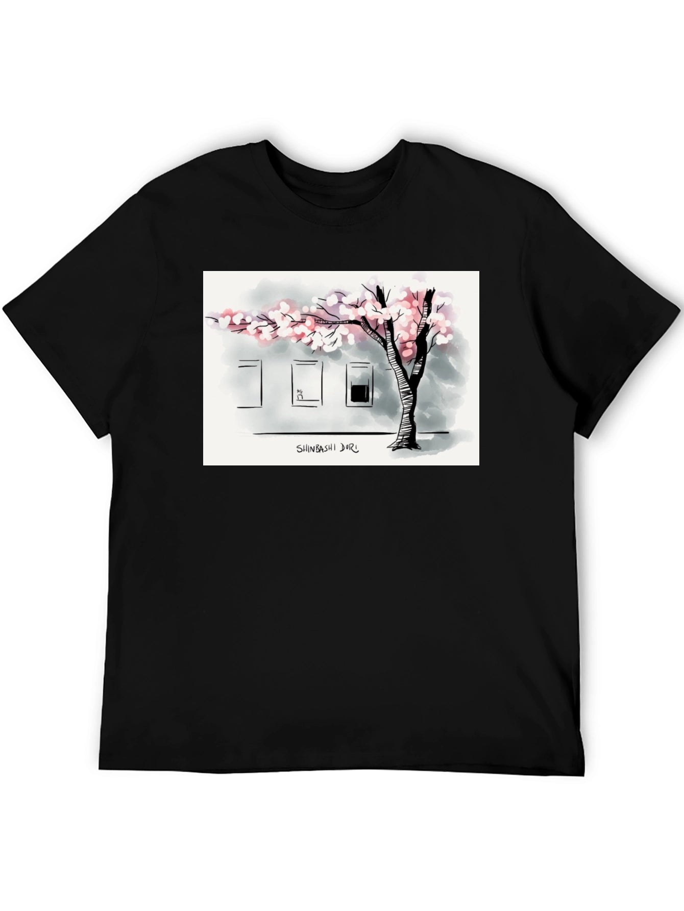Shinbashi Dori T-Shirt - Urban Tree Design