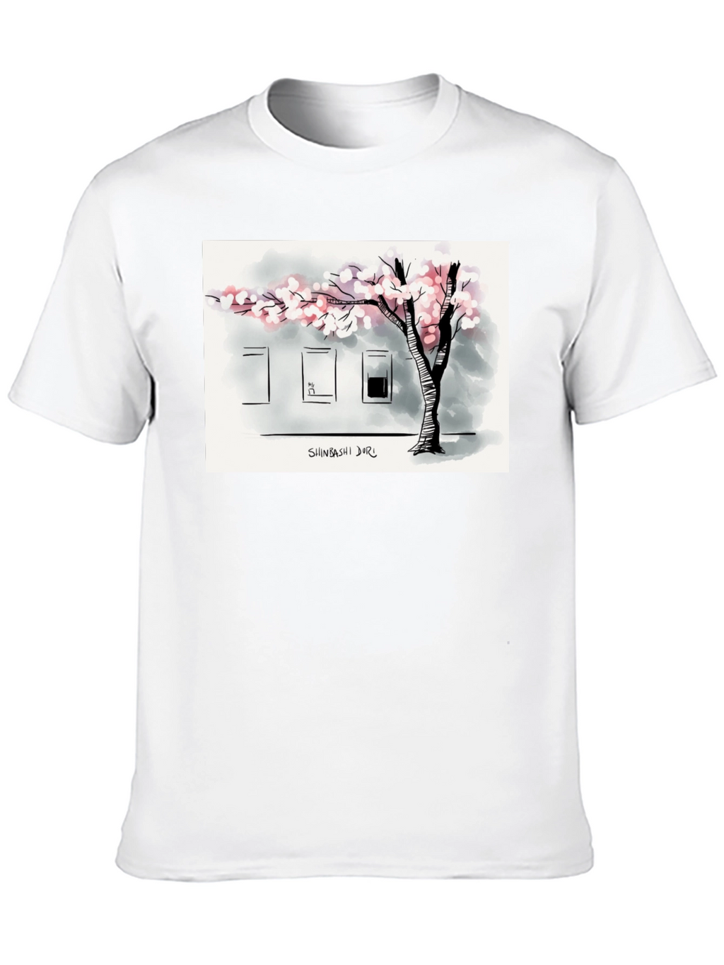Shinbashi Dori T-Shirt - Urban Tree Design
