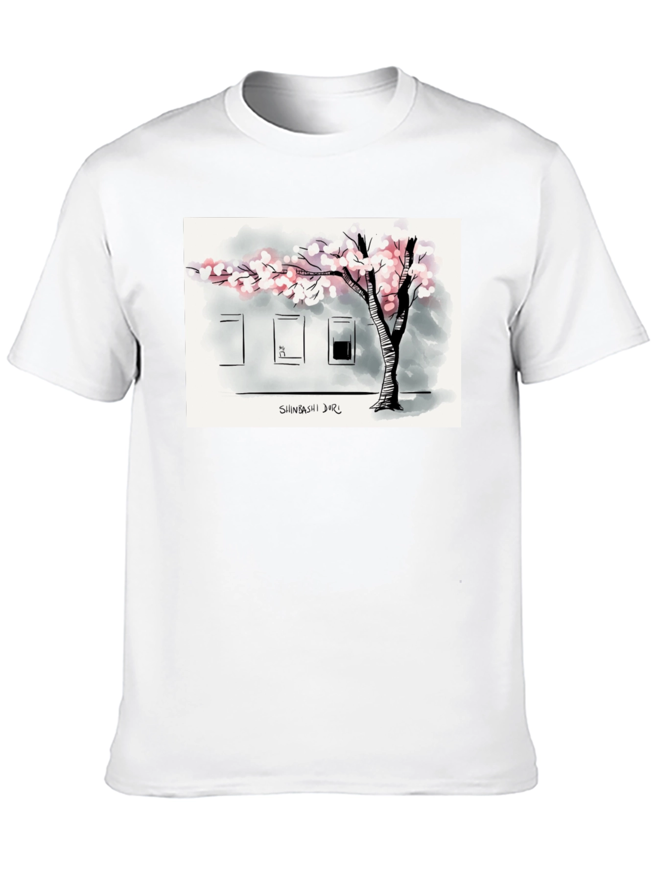 Shinbashi Dori T-Shirt - Urban Tree Design