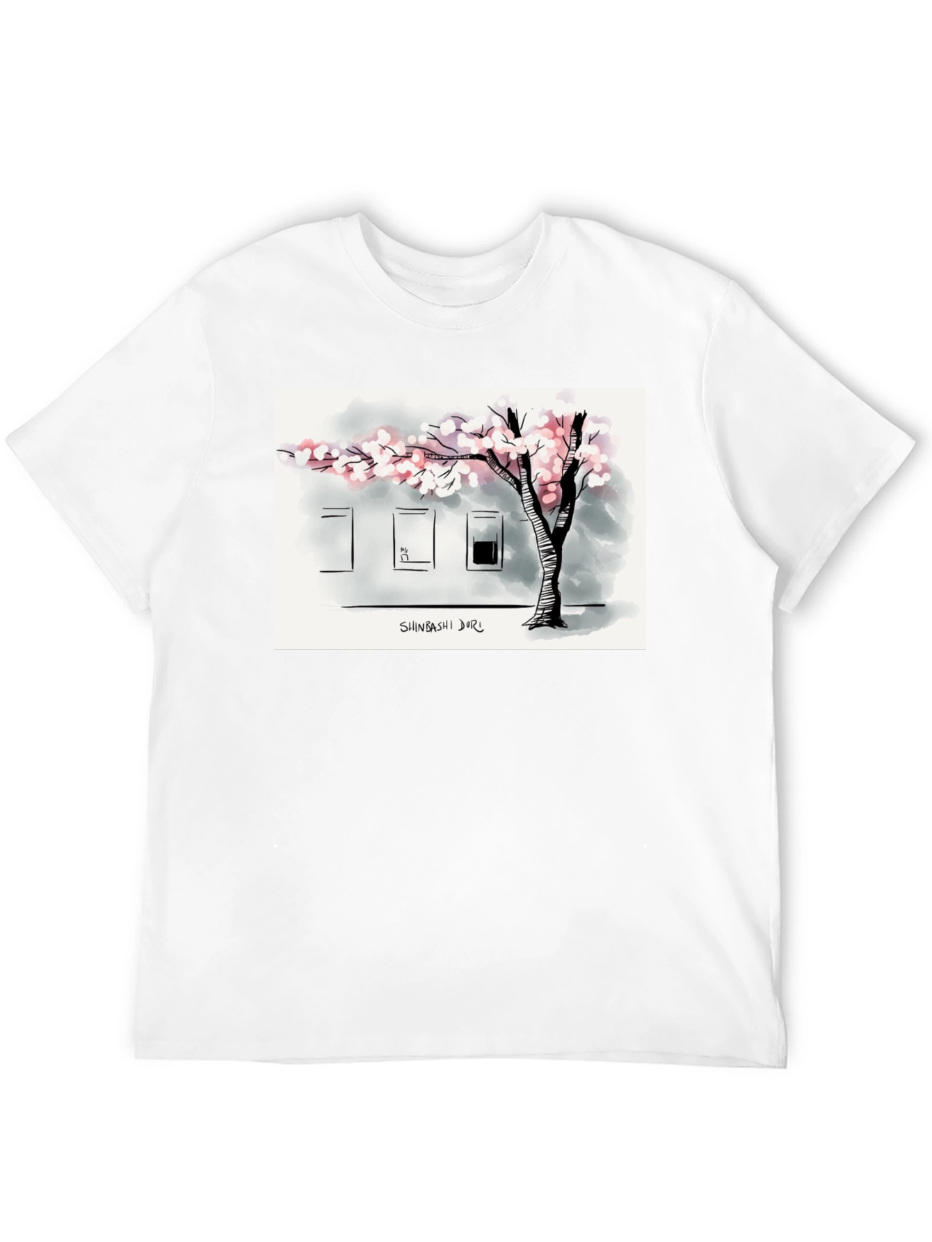 Shinbashi Dori T-Shirt - Urban Tree Design
