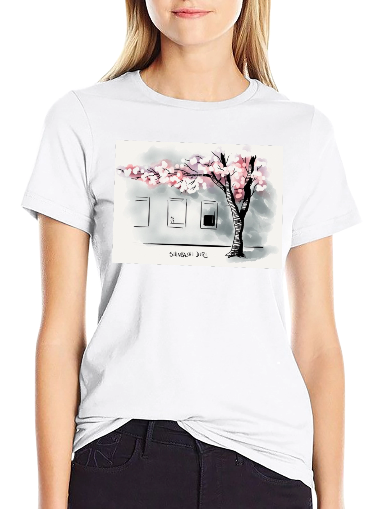 Shinbashi Dori T-Shirt - Urban Tree Design