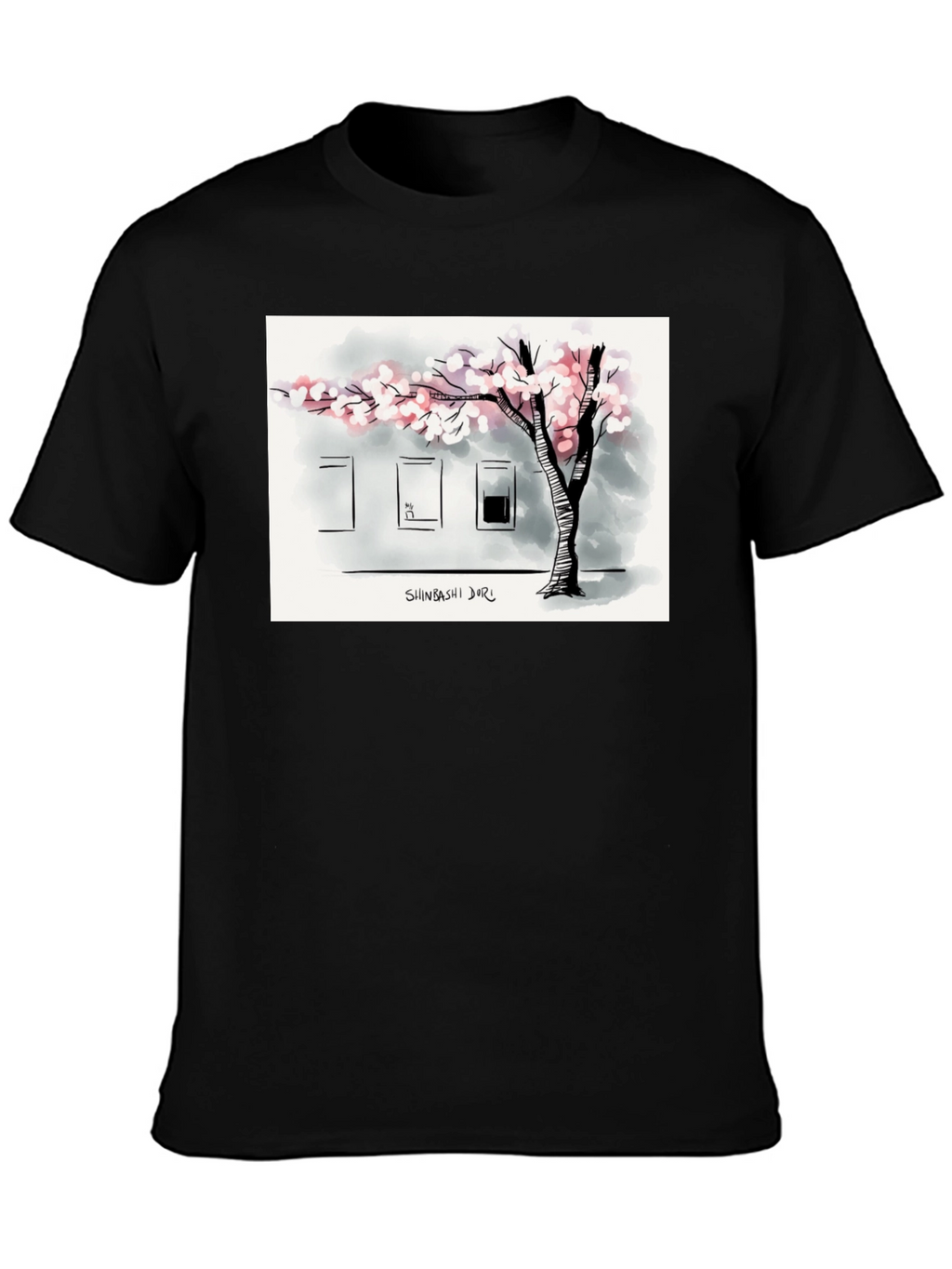 Shinbashi Dori T-Shirt - Urban Tree Design