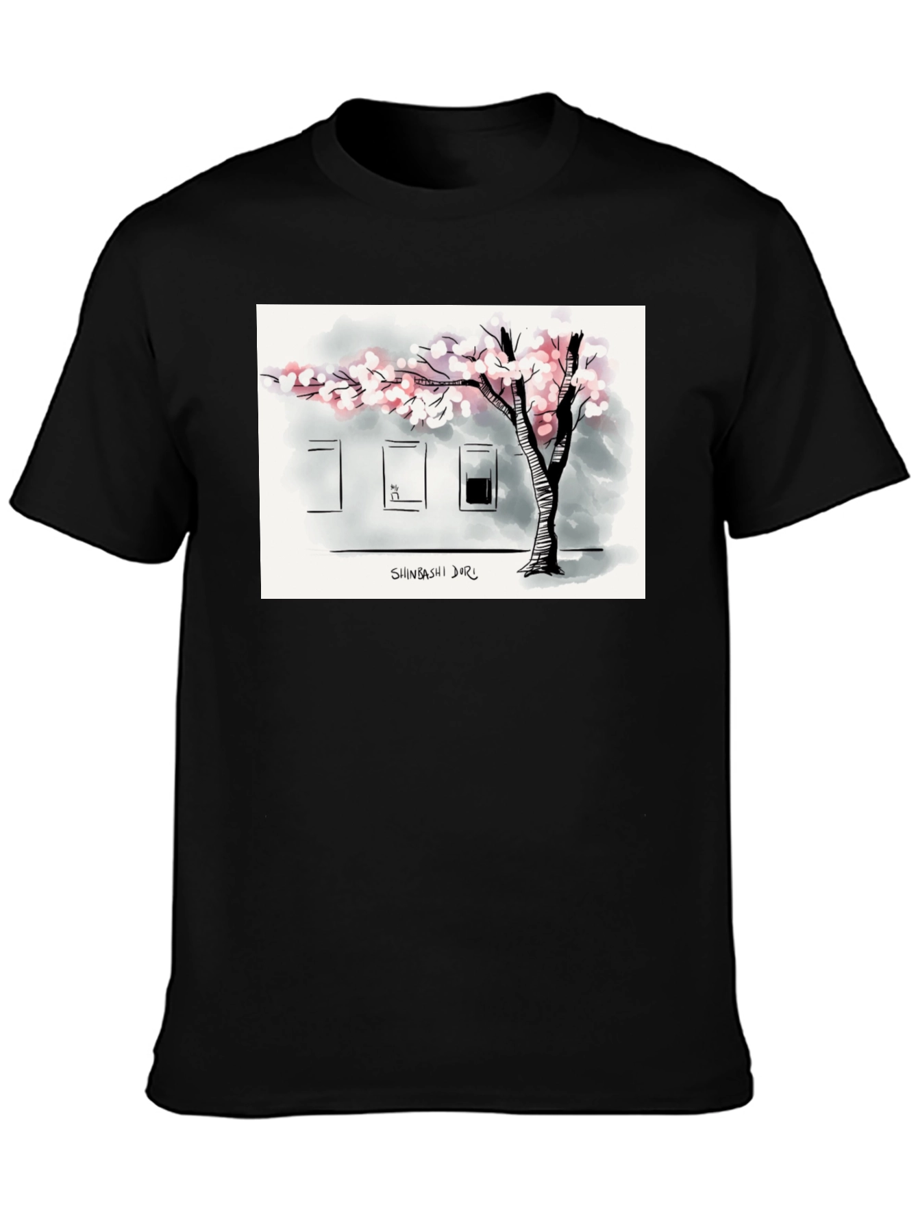 Shinbashi Dori T-Shirt - Urban Tree Design