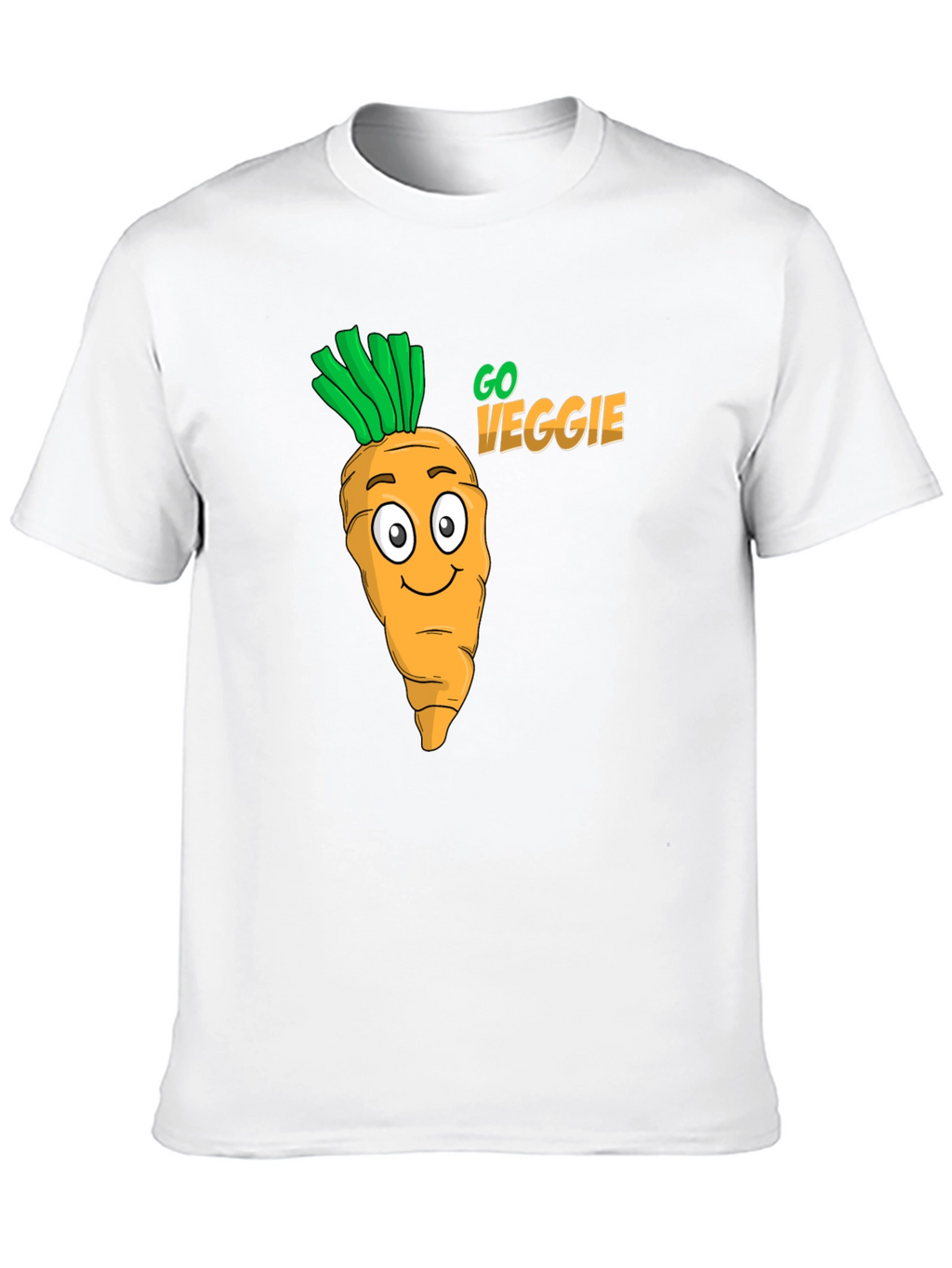 Go Veggie Black Graphic Tee
