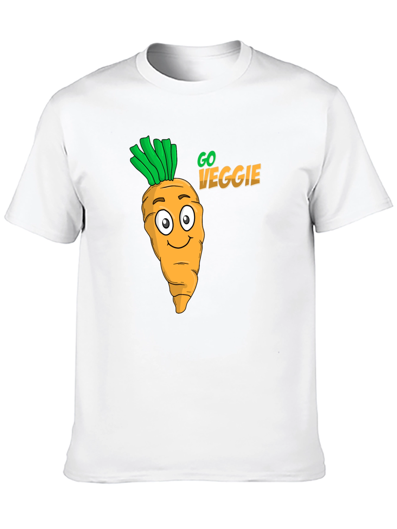 Go Veggie Black Graphic Tee