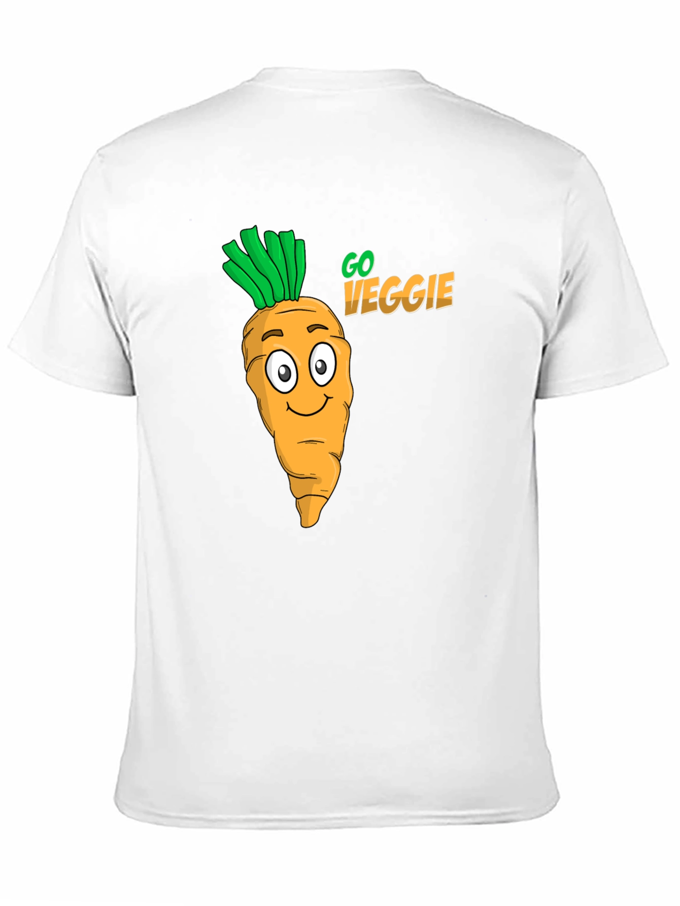 Go Veggie Black Graphic Tee