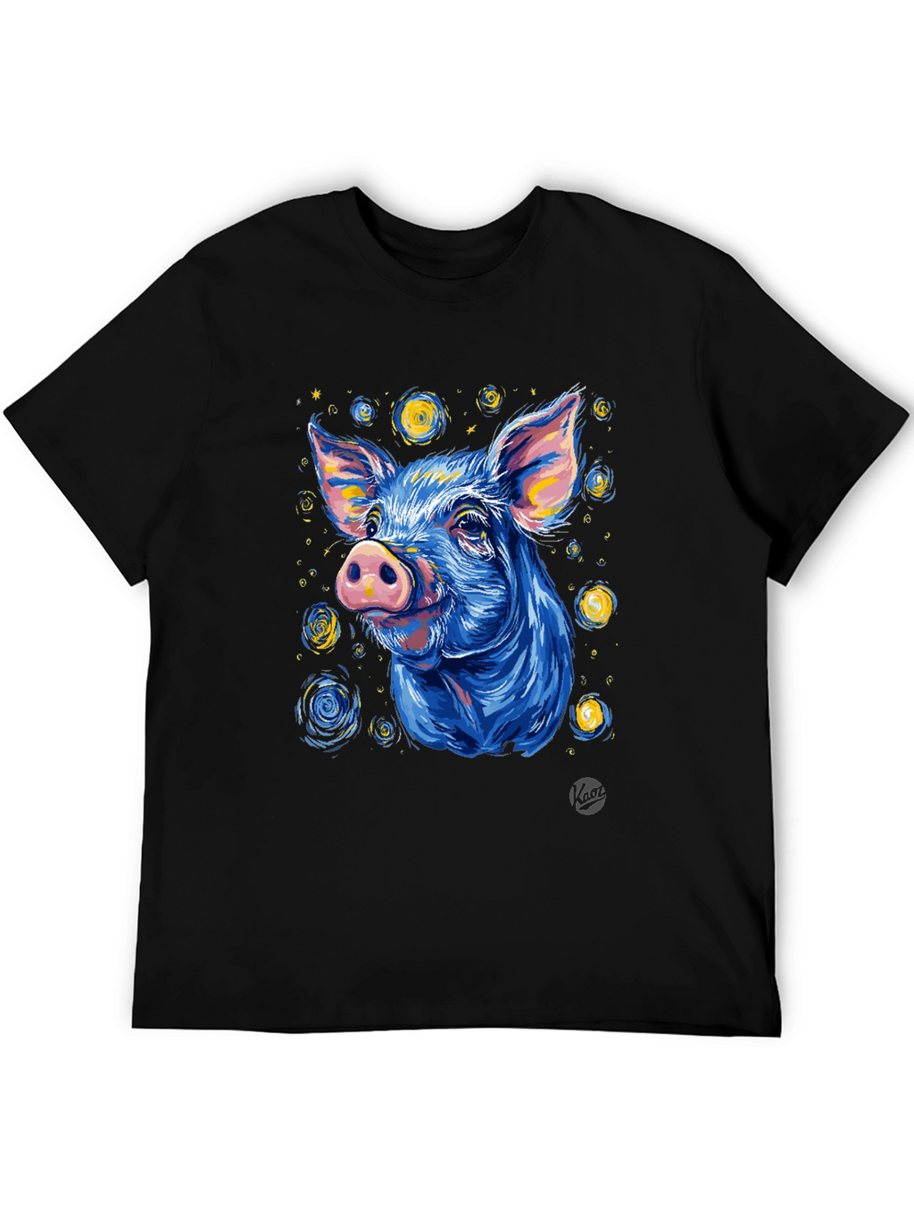 Starry Pig Graphic Tee - Unique Artistic Design