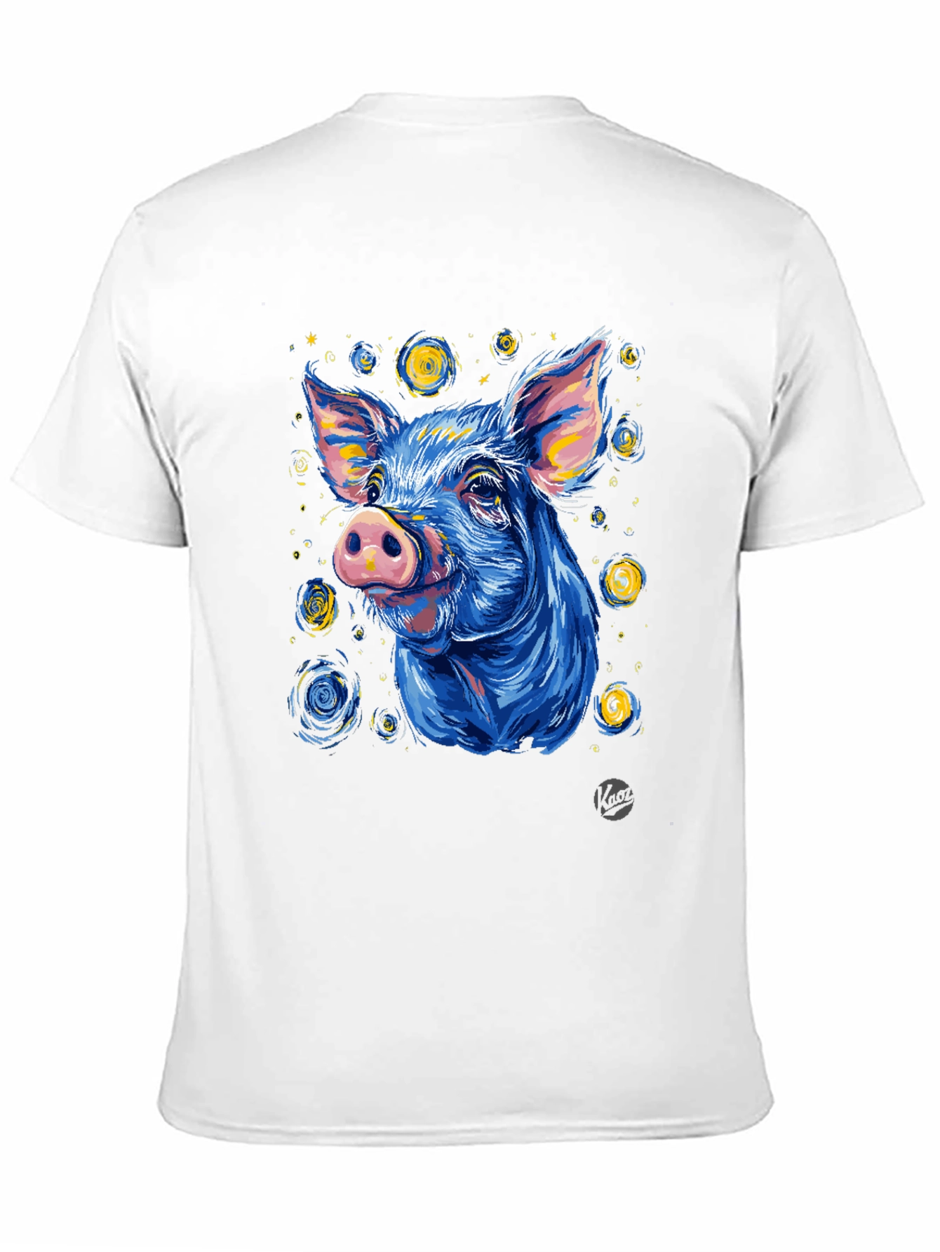 Starry Pig Graphic Tee - Unique Artistic Design