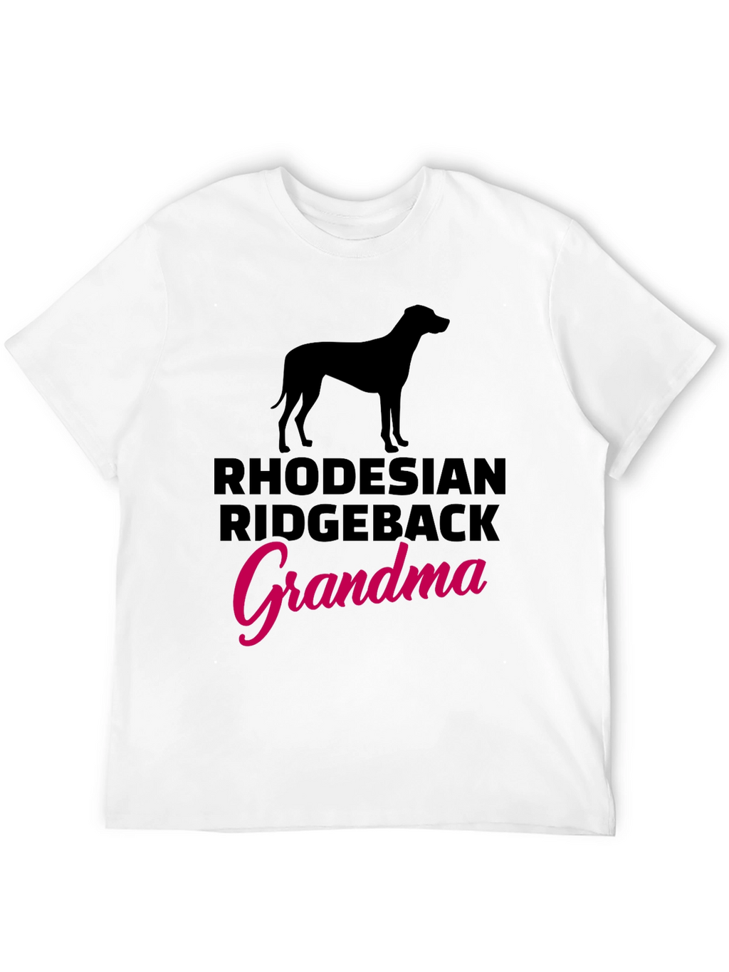 Rhodesian Ridgeback Grandma Black T-Shirt
