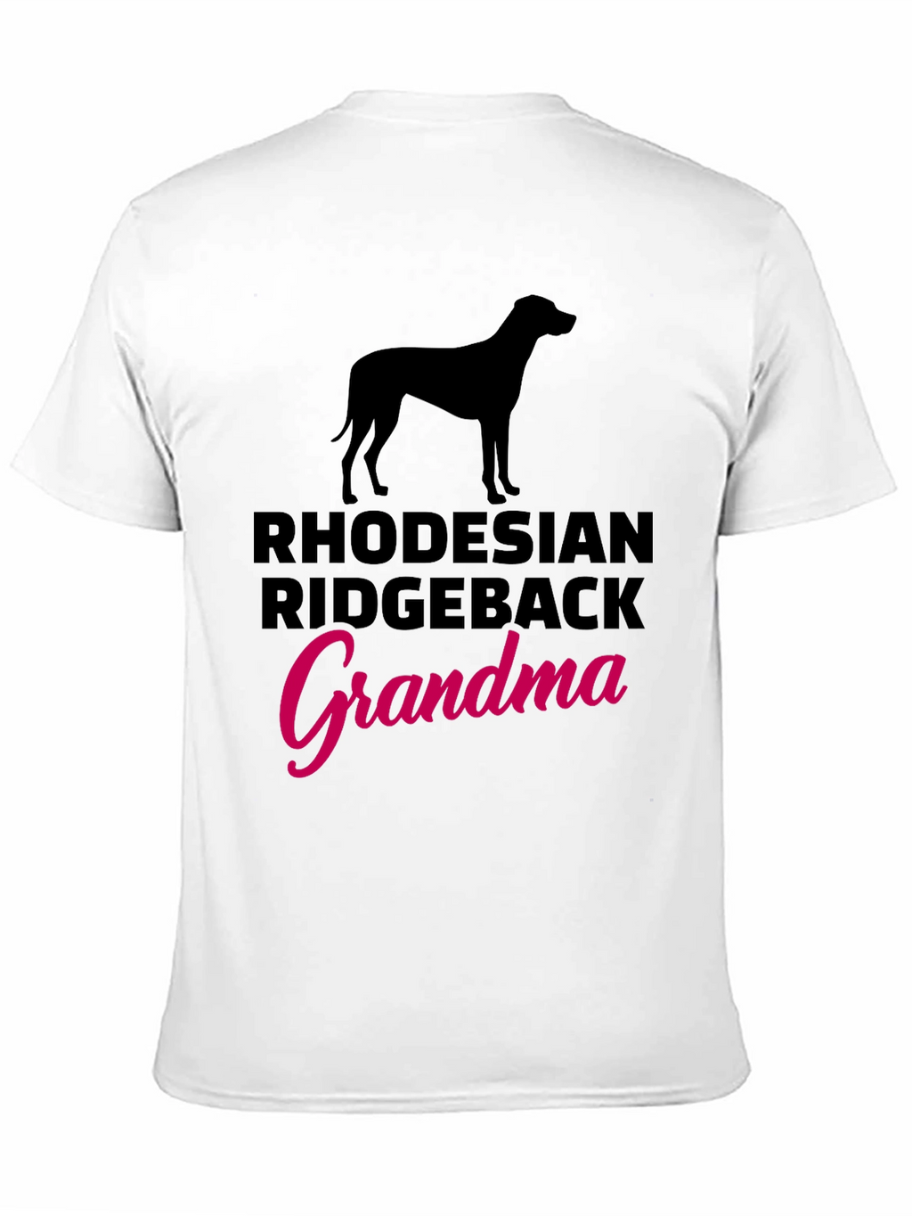 Rhodesian Ridgeback Grandma Black T-Shirt