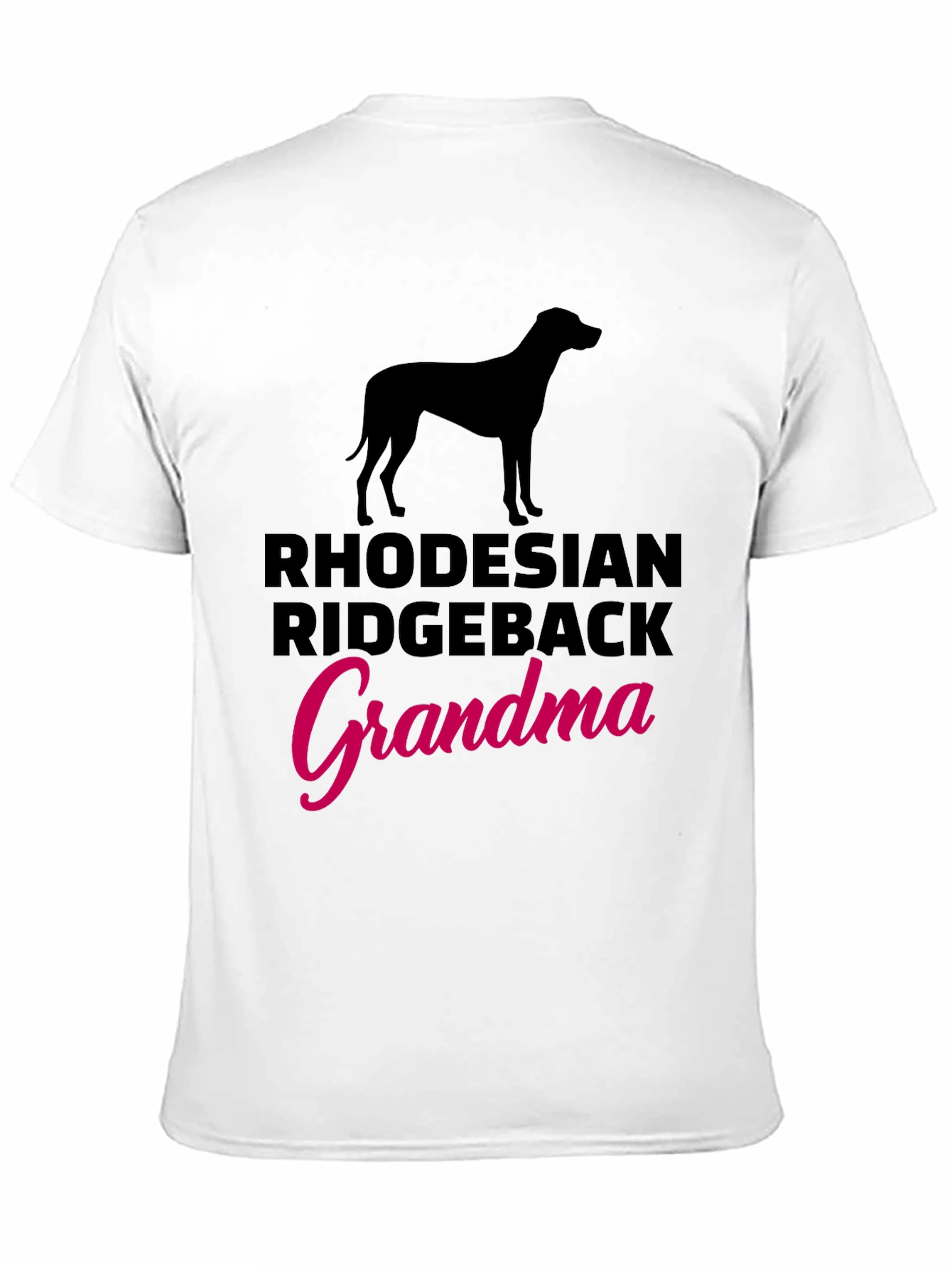 Rhodesian Ridgeback Grandma Black T-Shirt