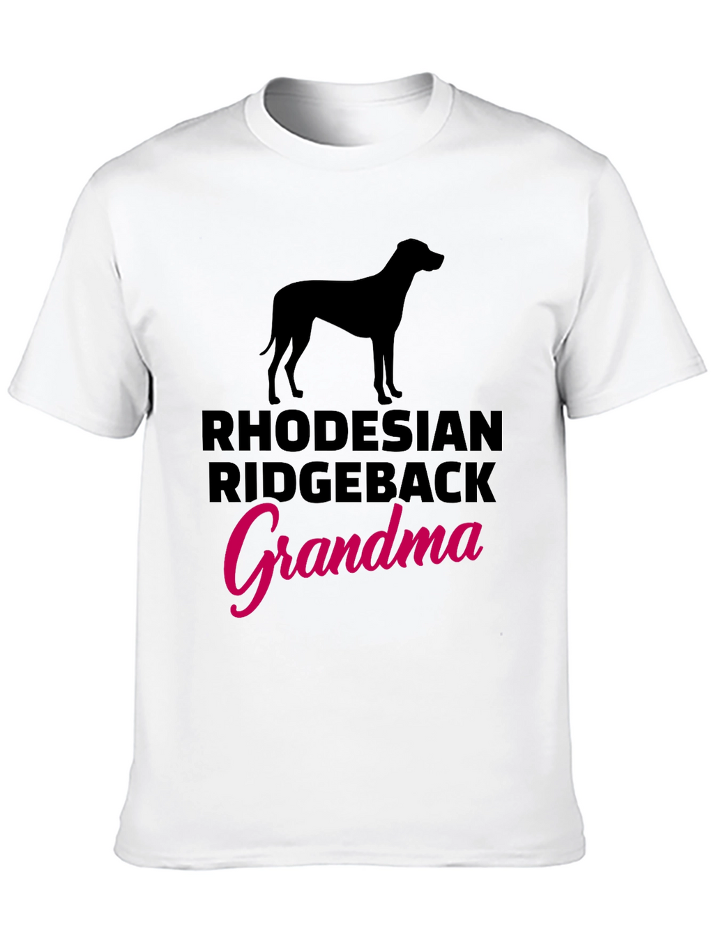 Rhodesian Ridgeback Grandma Black T-Shirt