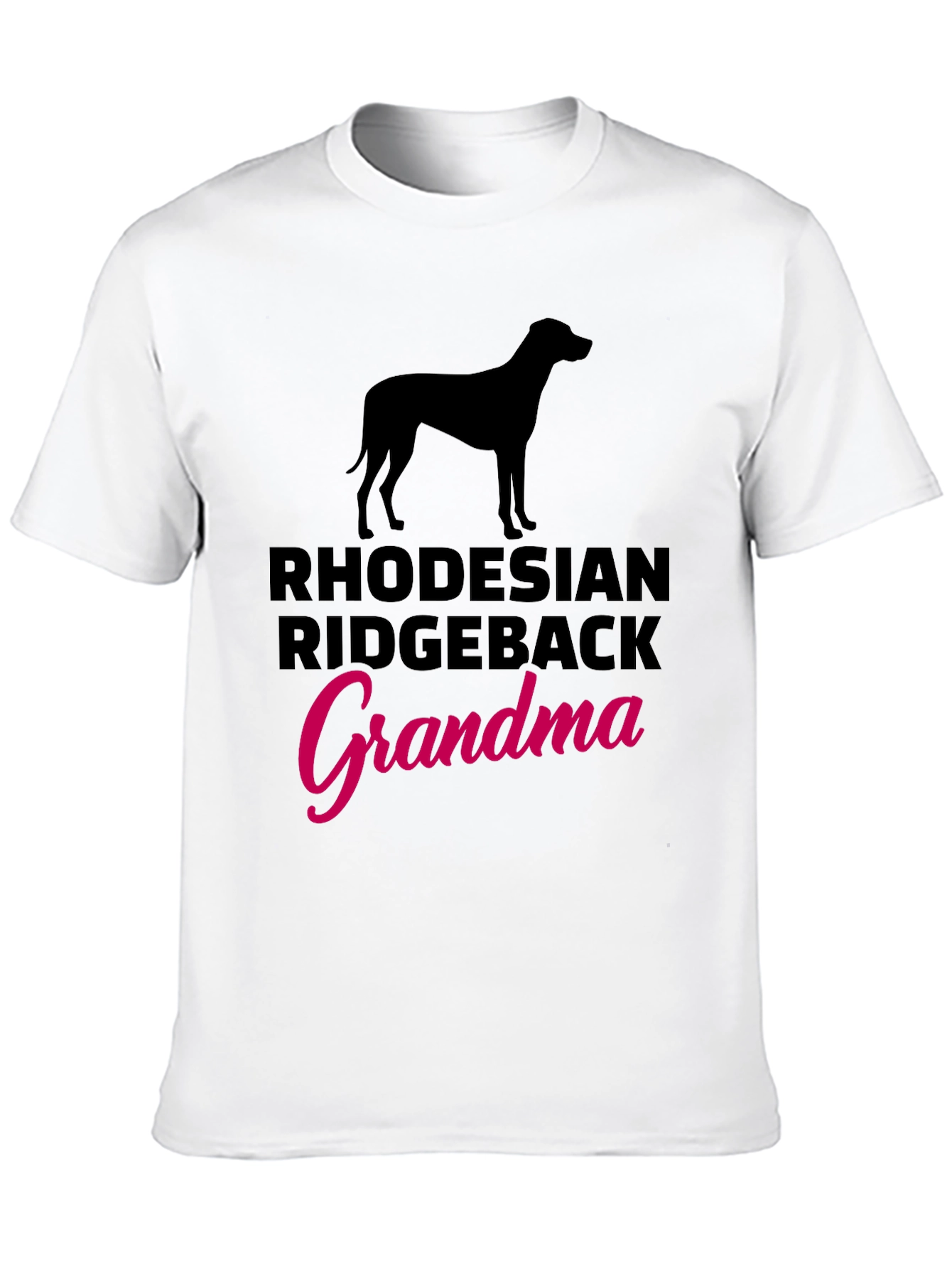 Rhodesian Ridgeback Grandma Black T-Shirt