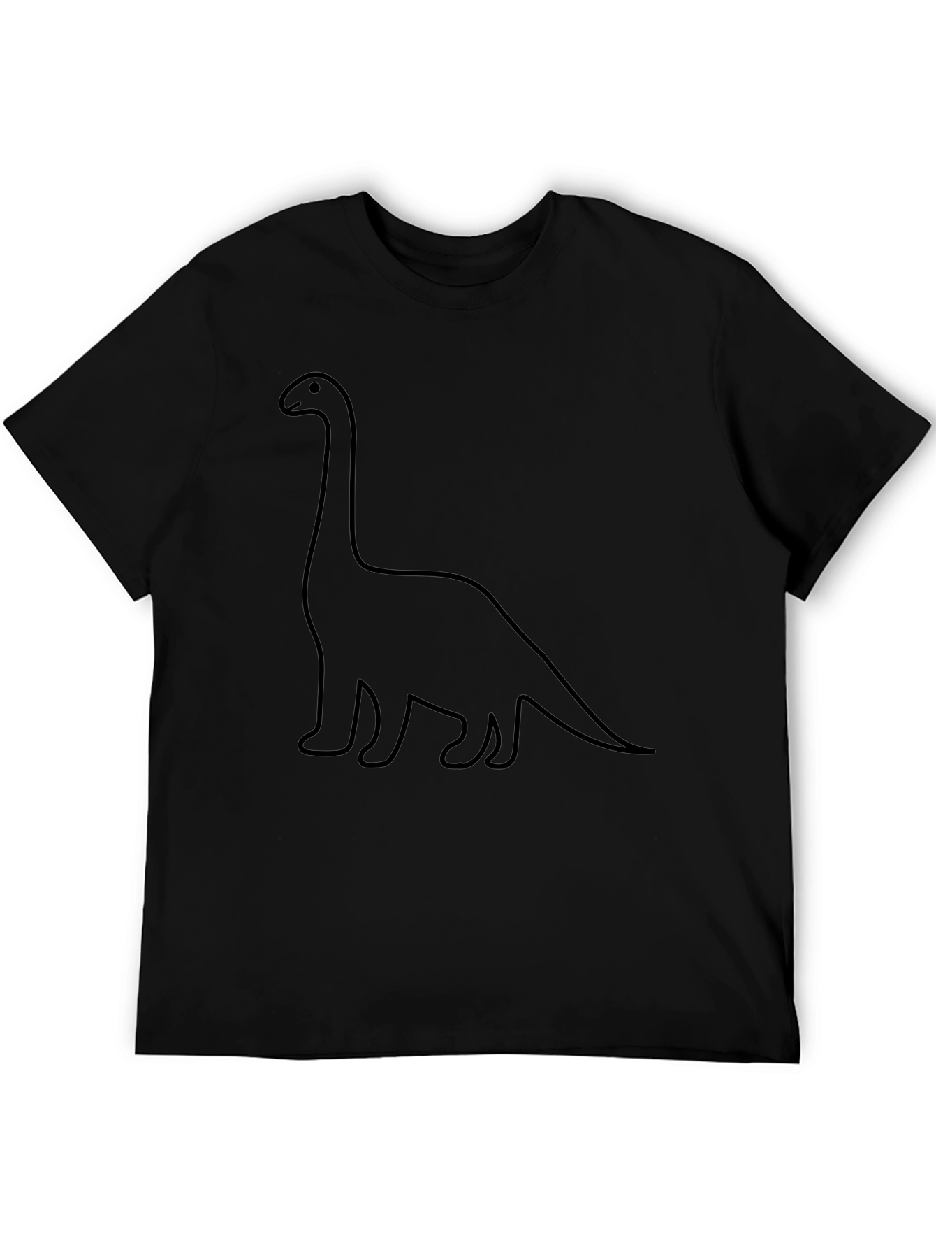 Dino Outline Graphic Tee - Classic Black T-Shirt