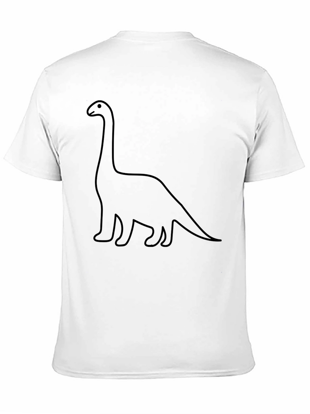 Dino Outline Graphic Tee - Classic Black T-Shirt