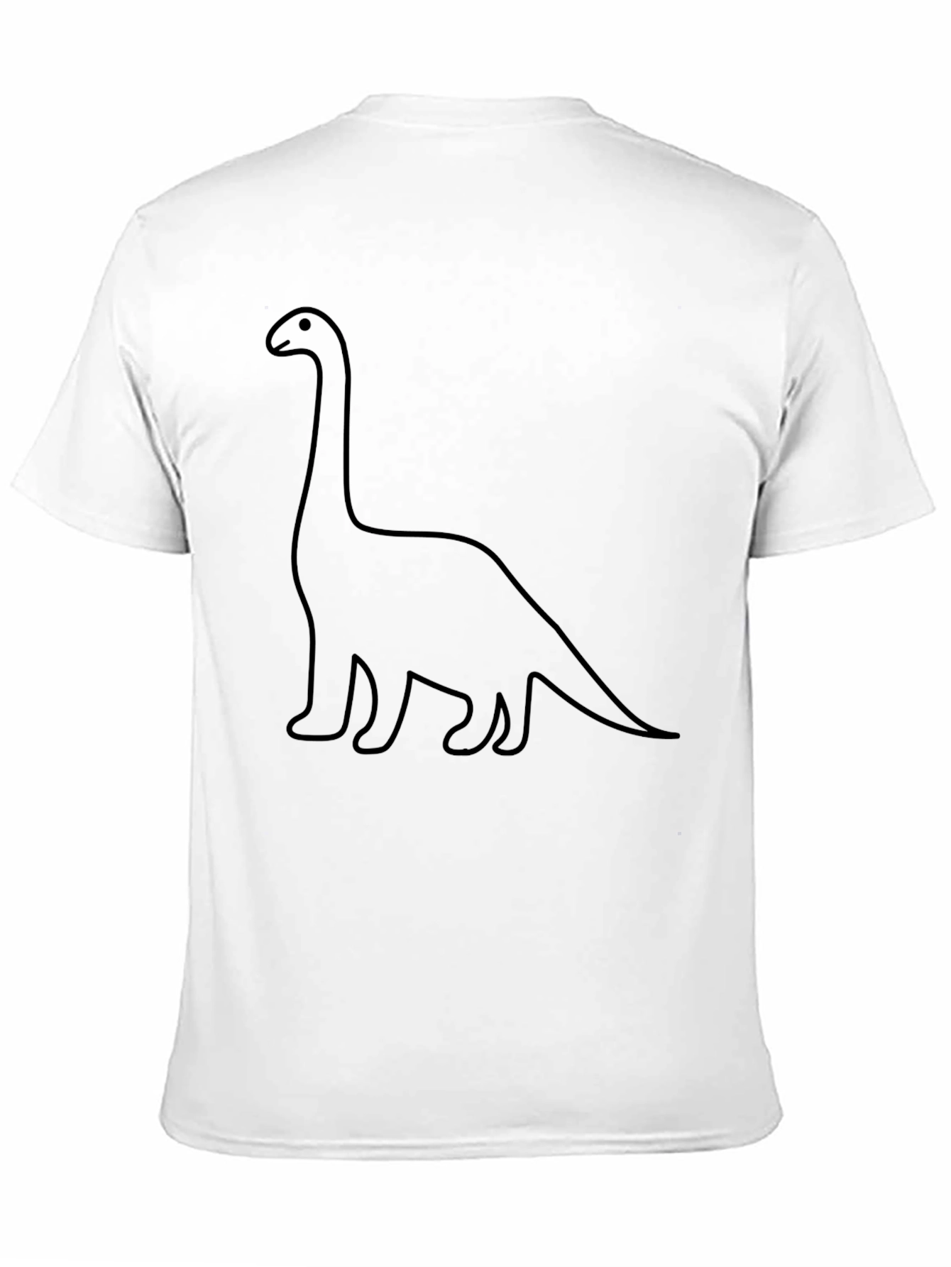 Dino Outline Graphic Tee - Classic Black T-Shirt