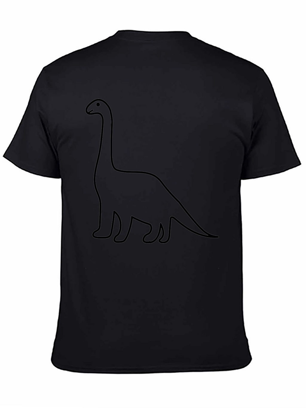 Dino Outline Graphic Tee - Classic Black T-Shirt