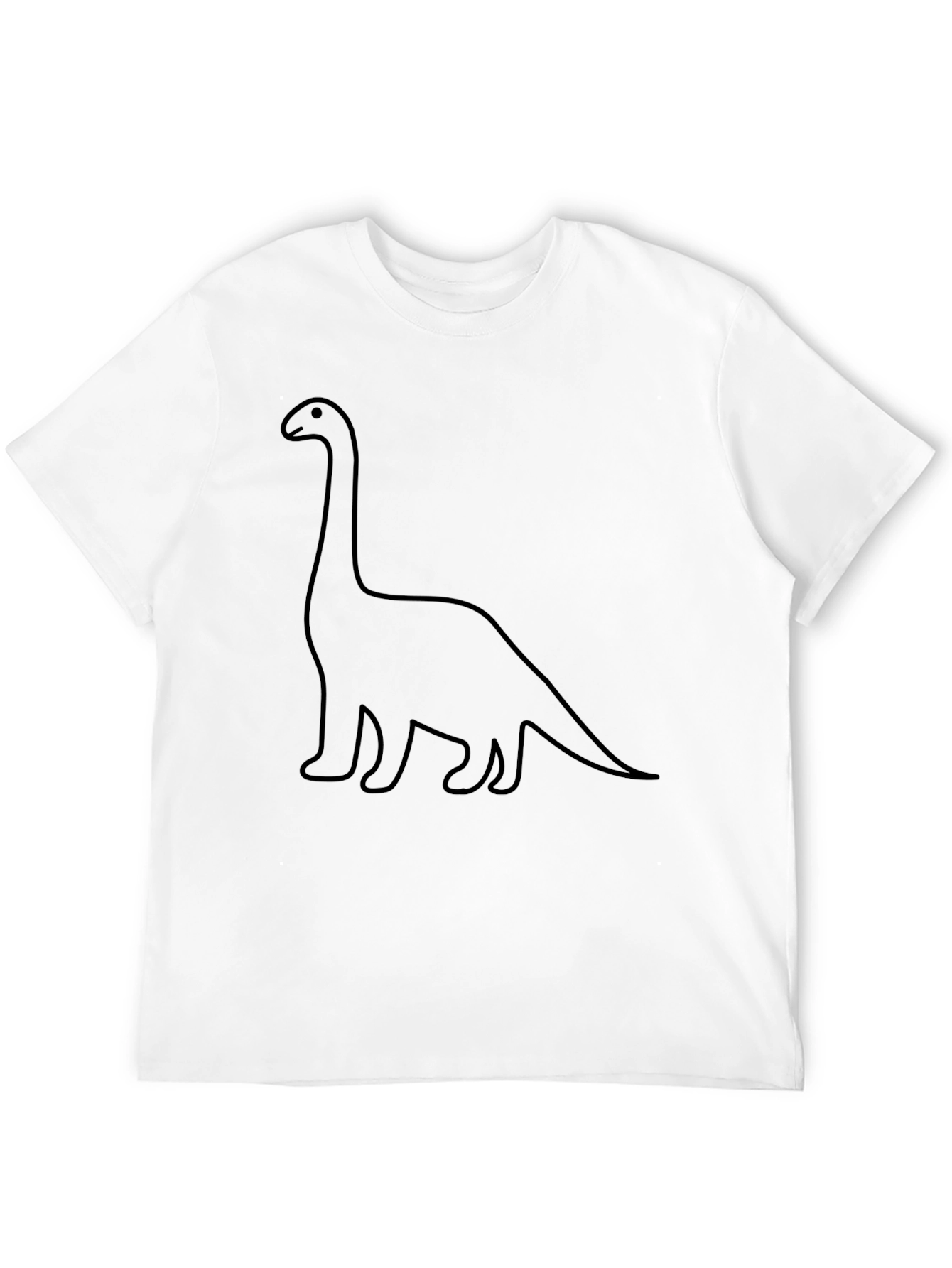 Dino Outline Graphic Tee - Classic Black T-Shirt