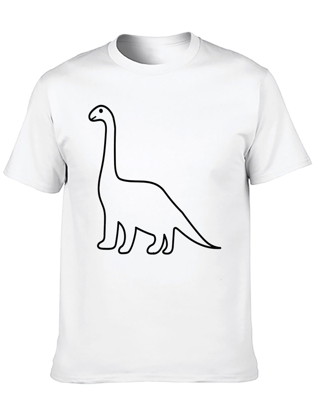 Dino Outline Graphic Tee - Classic Black T-Shirt