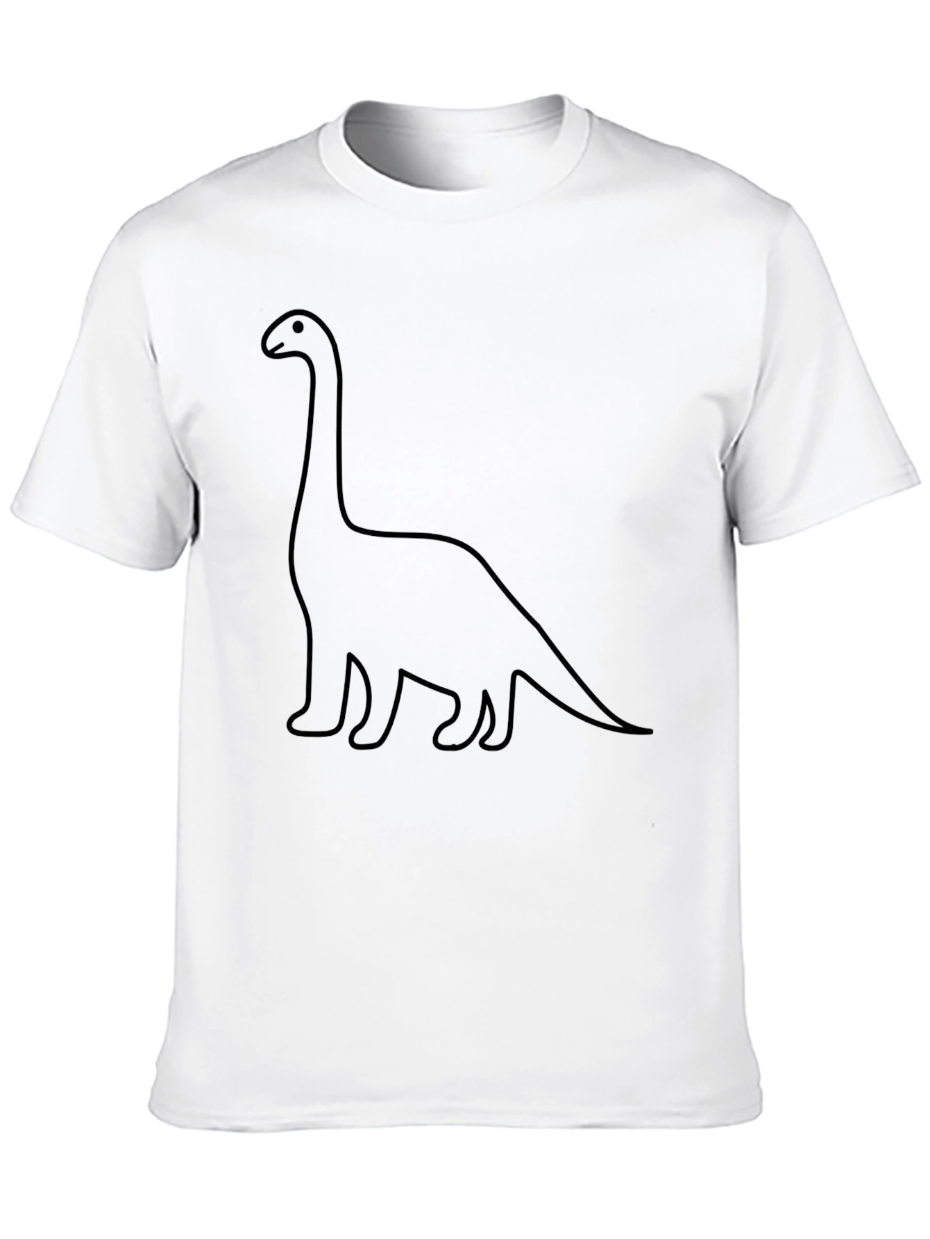 Dino Outline Graphic Tee - Classic Black T-Shirt