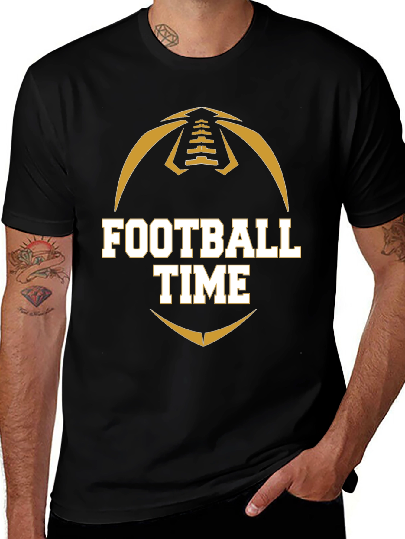 Football Time Graphic T-Shirt