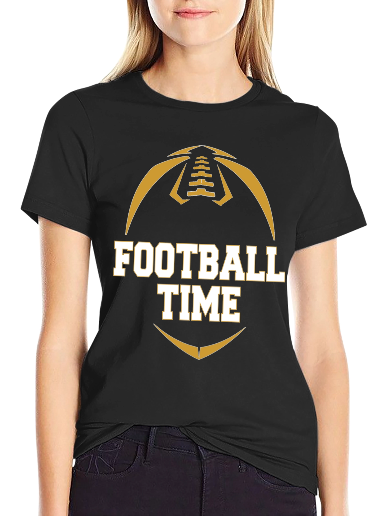 Football Time Graphic T-Shirt