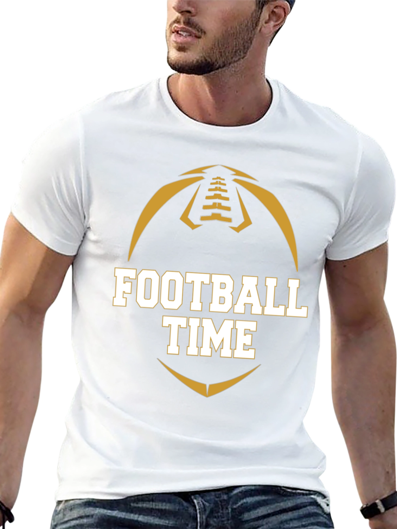 Football Time Graphic T-Shirt