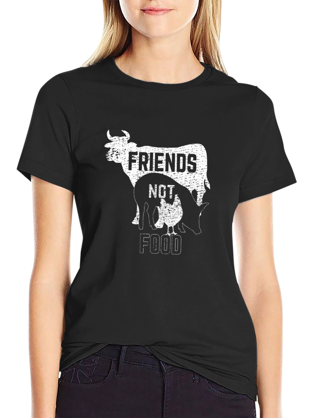 Friends Not Food Vegan T-Shirt