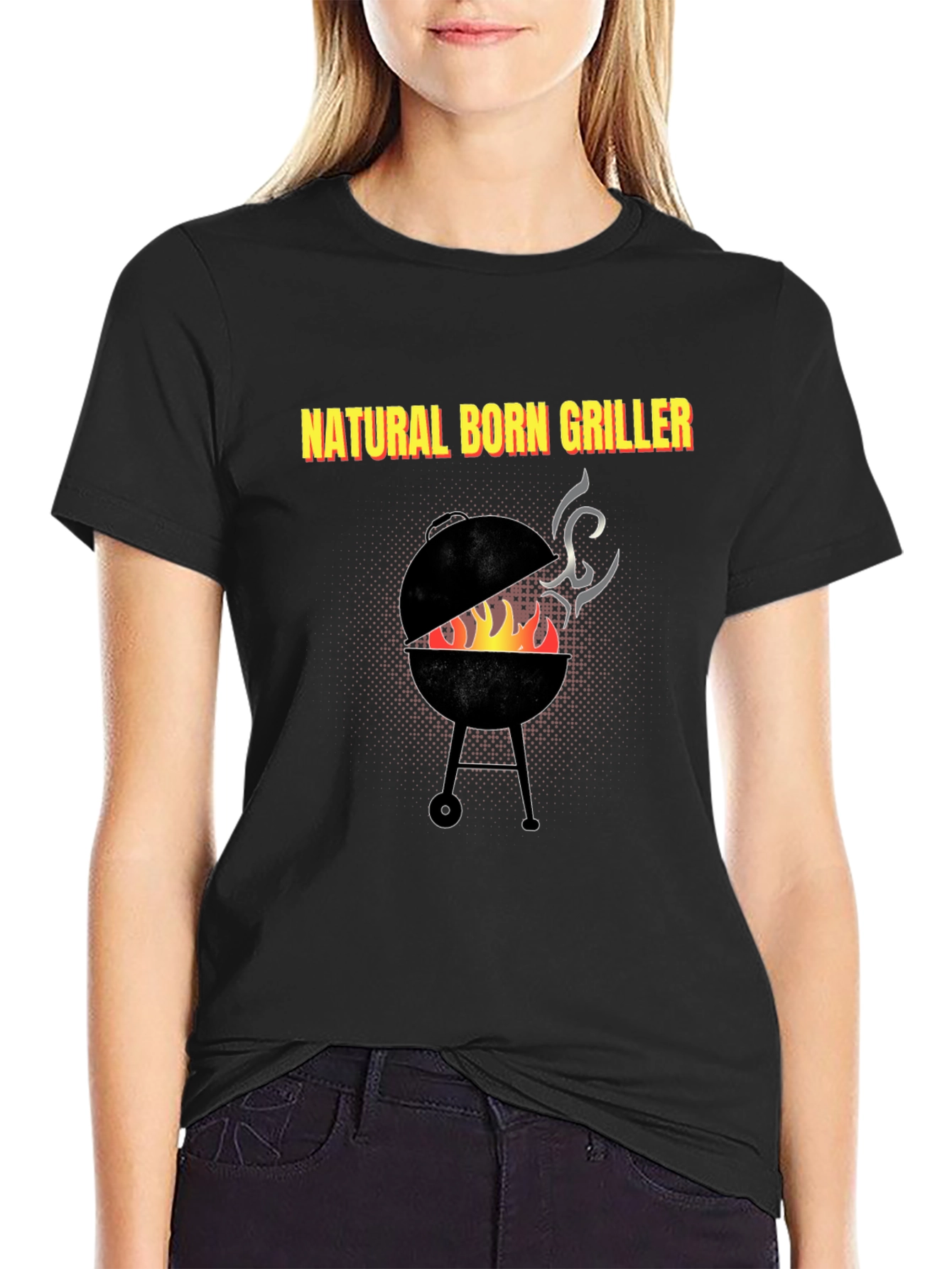 Natural Born Griller T-Shirt - BBQ Grill Master Tee