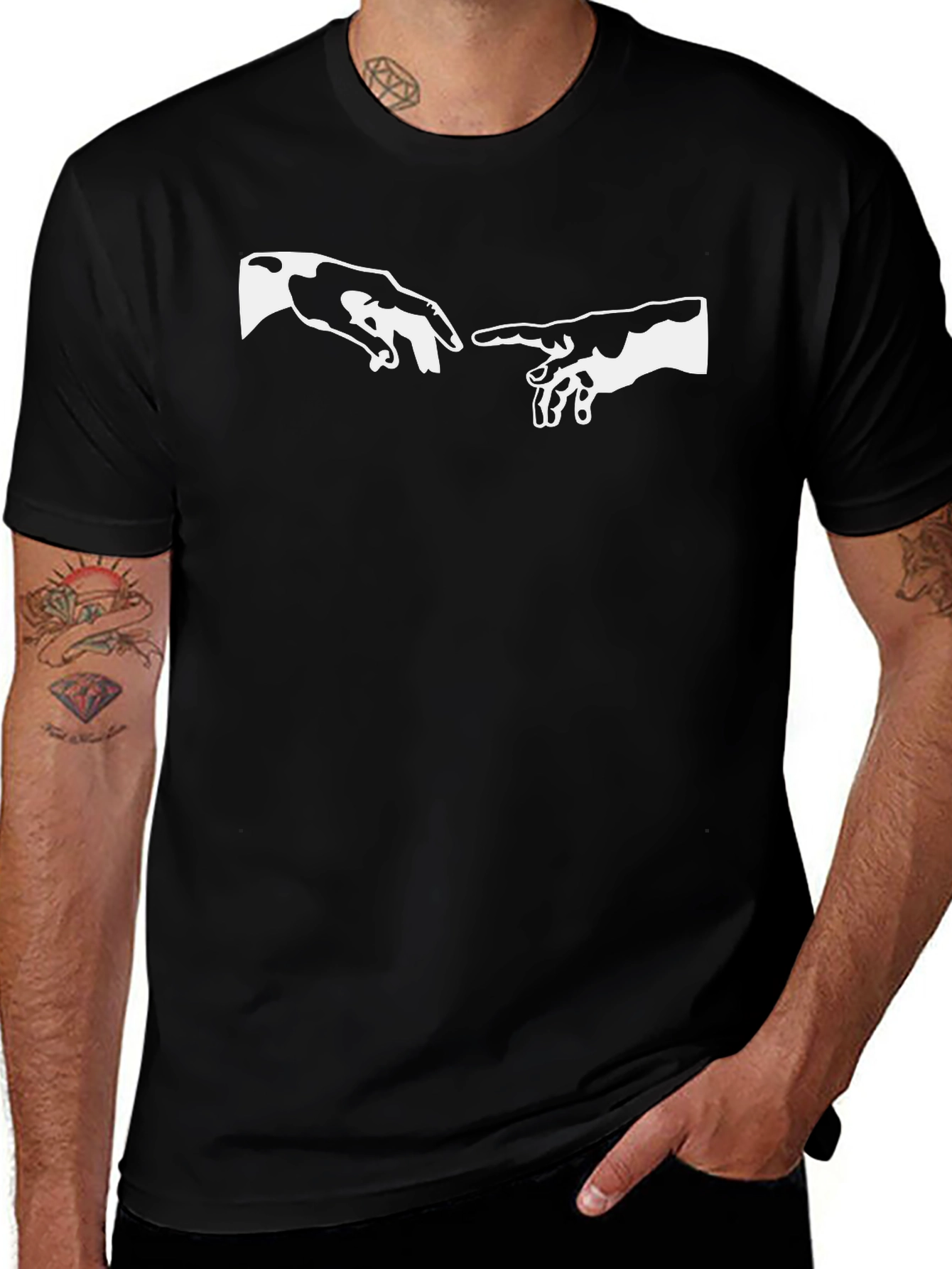 Creation of Adam T-Shirt - Michelangelo Inspired Tee