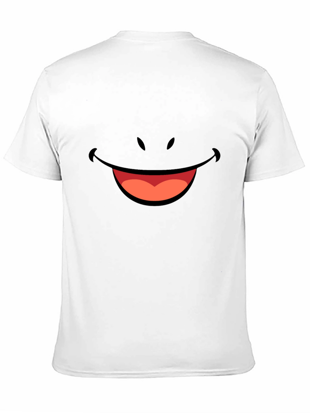 Smiley Face Graphic Tee - Black Comfort Fit