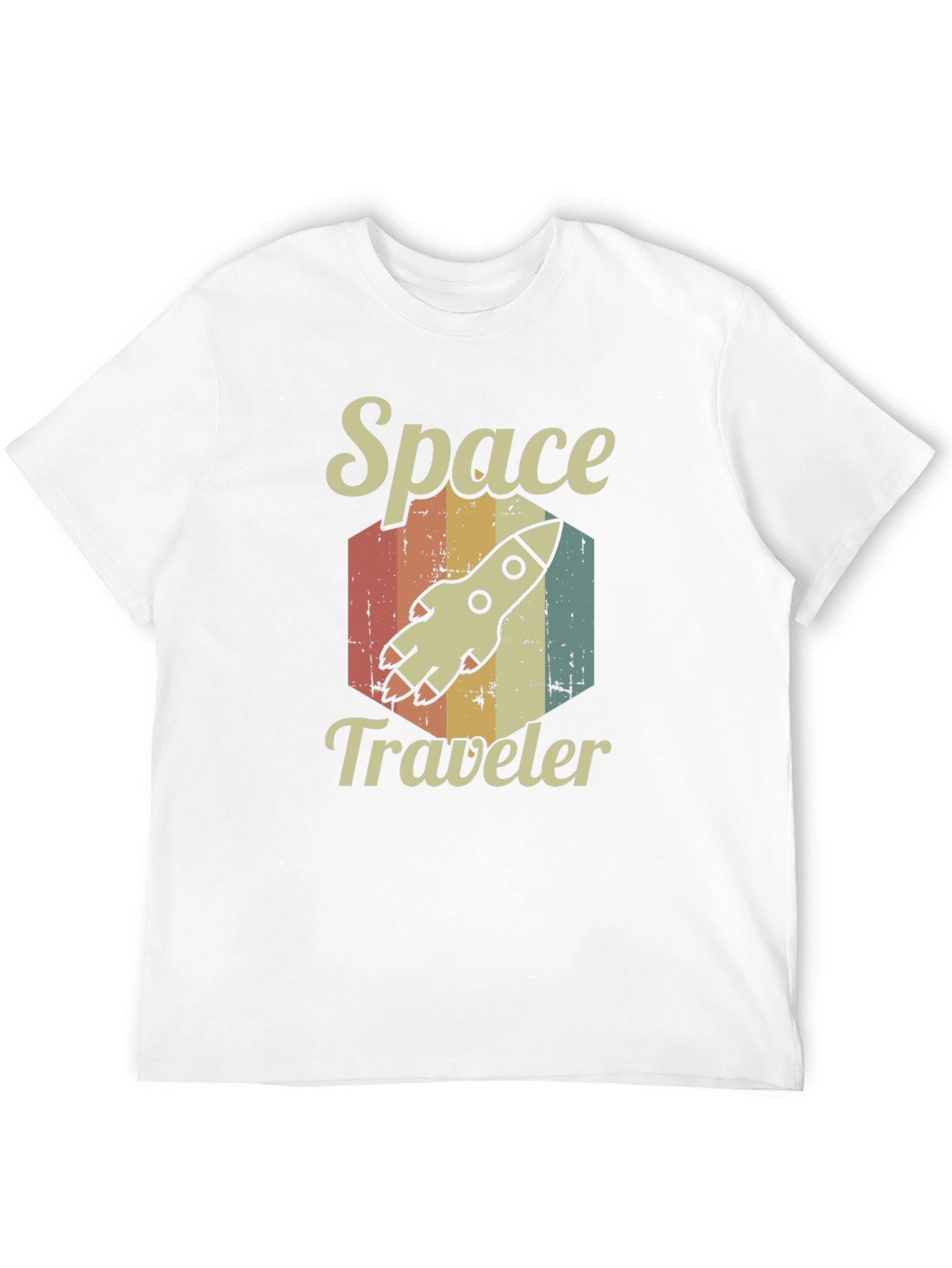 Space Traveler Retro Graphic T-Shirt