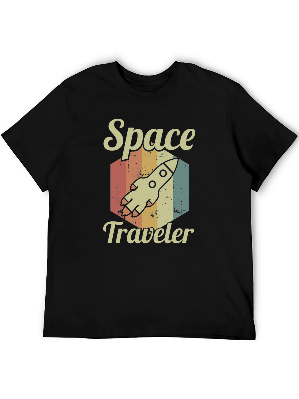 Space Traveler Retro Graphic T-Shirt