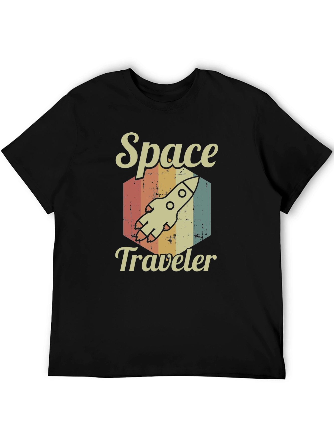 Space Traveler Retro Graphic T-Shirt