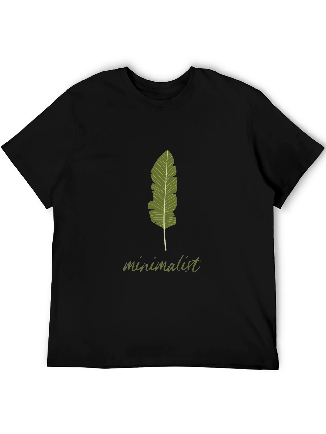 Minimalist Banana Leaf Graphic Tee - Modern Style