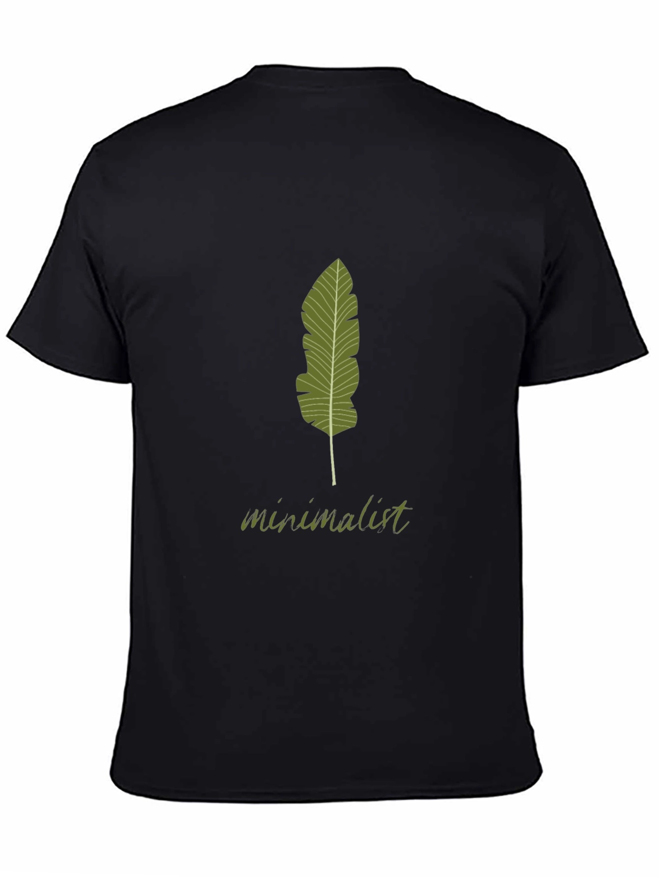Minimalist Banana Leaf Graphic Tee - Modern Style