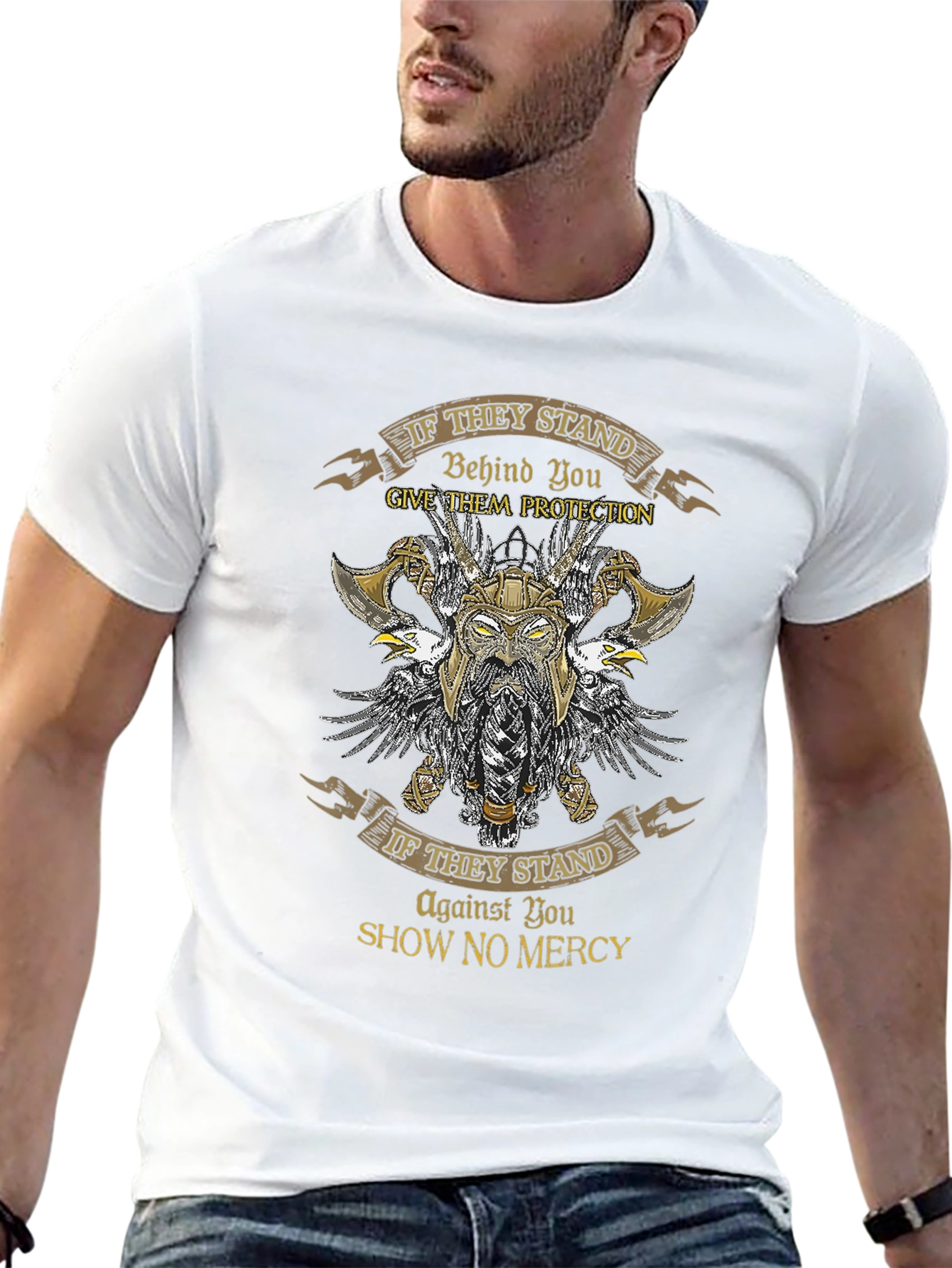Viking Protection T-Shirt - Show No Mercy