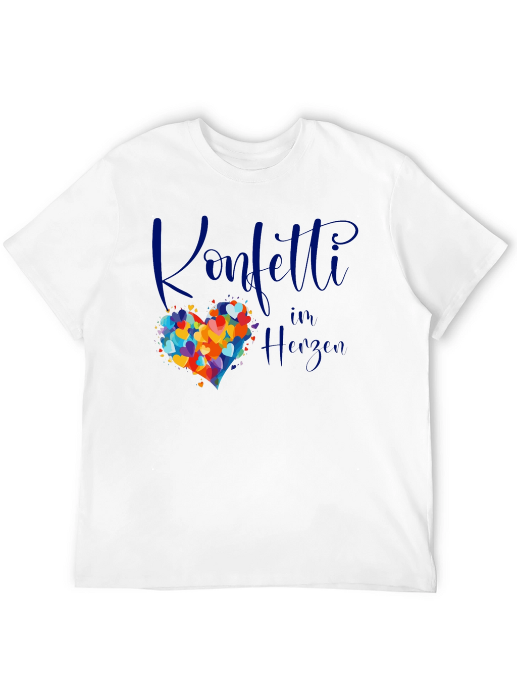Confetti in Herzen Graphic Tee