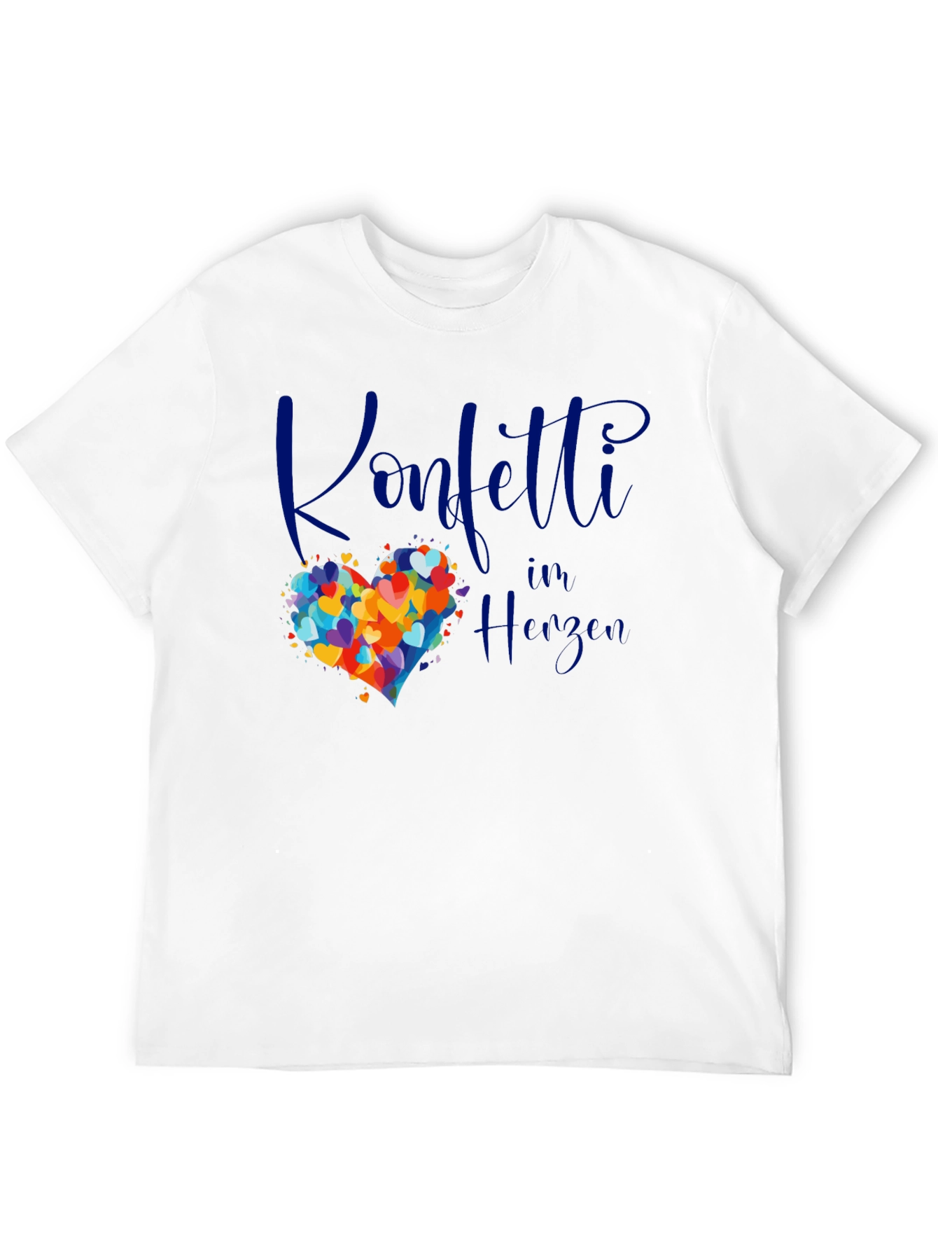 Confetti in Herzen Graphic Tee