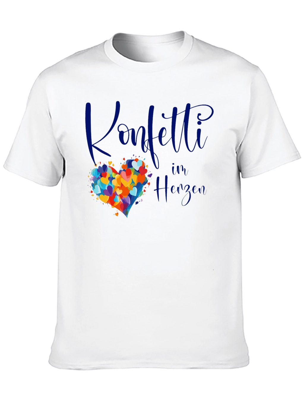 Confetti in Herzen Graphic Tee